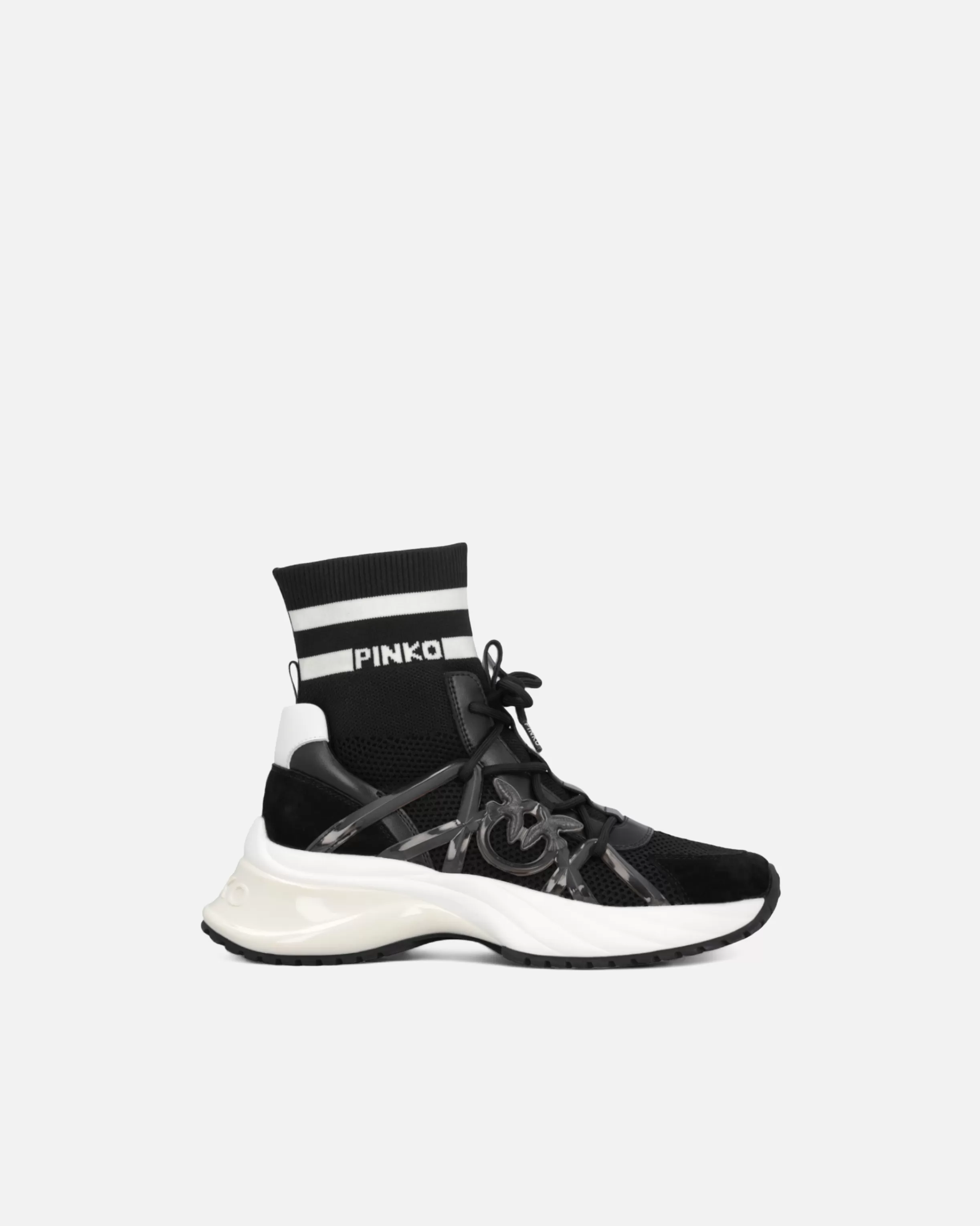 PINKO ARIEL sneakers with knit sock detail