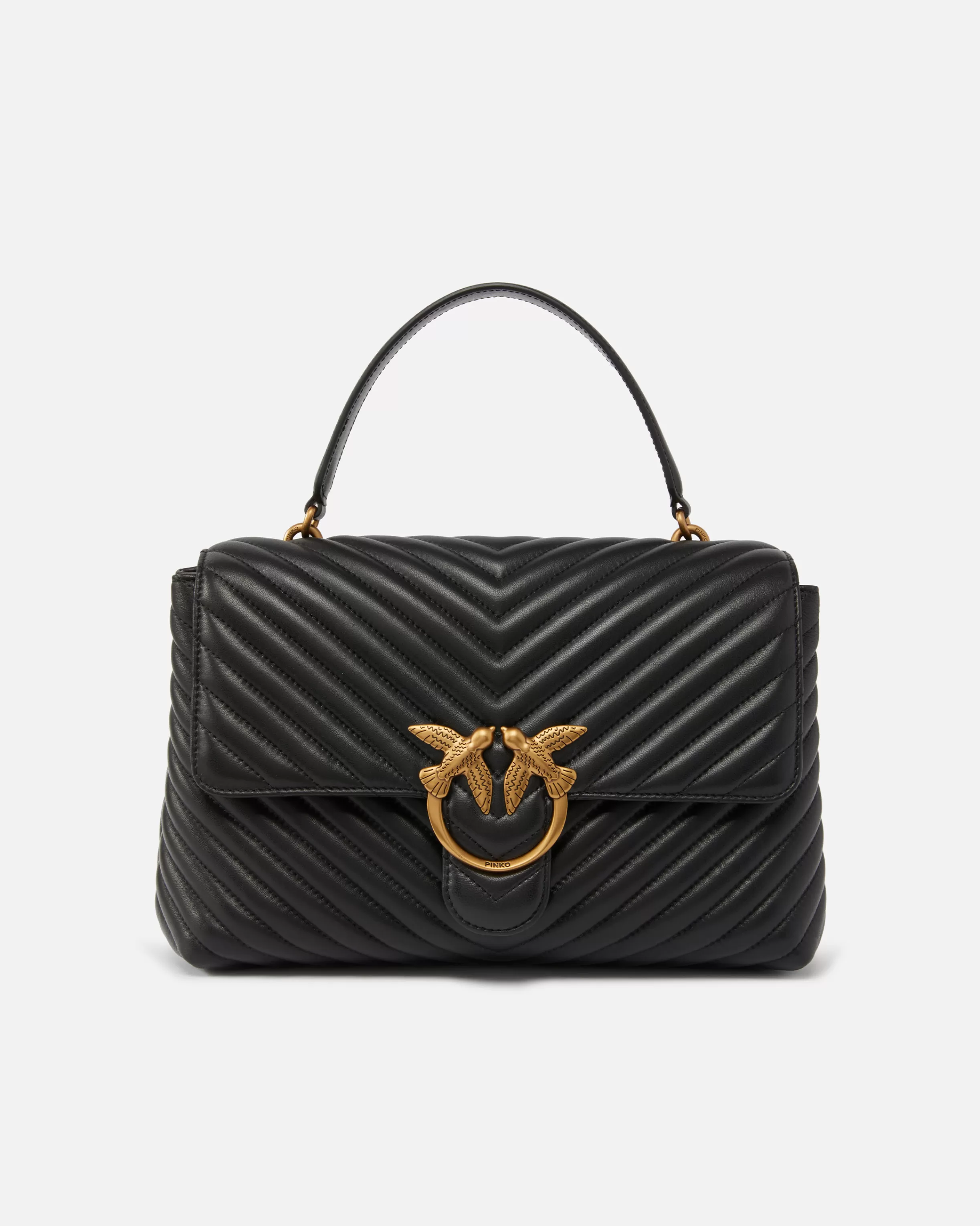 PINKO Big Lady Love Bag Puff Chevron