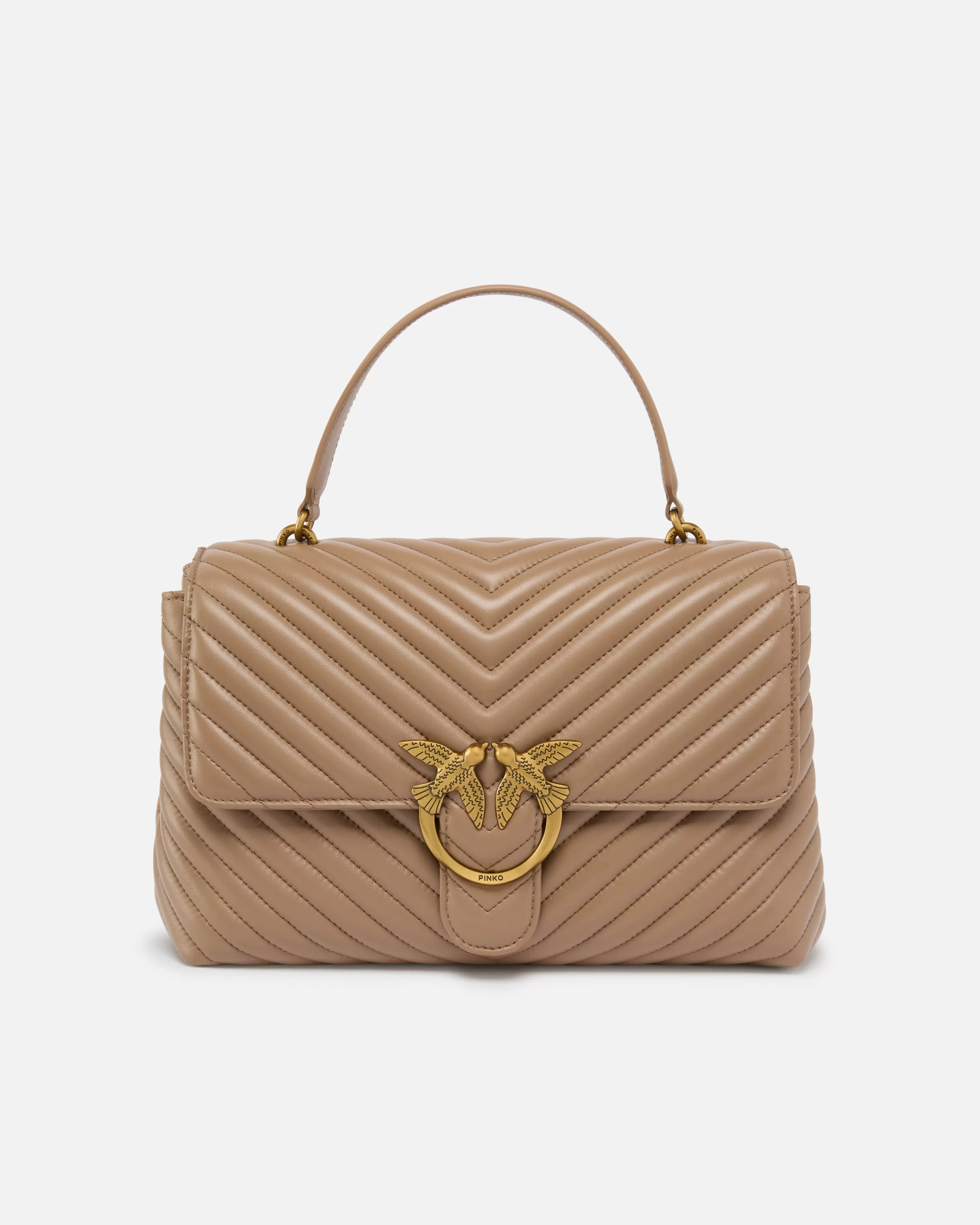 PINKO Big Lady Love Bag Puff Chevron