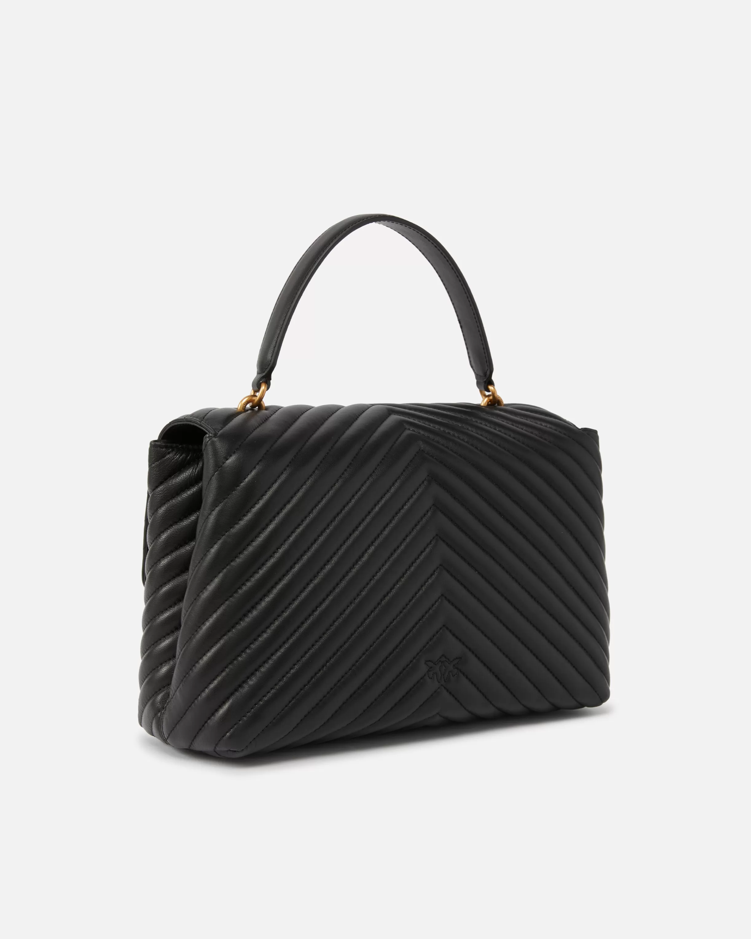 PINKO Big Lady Love Bag Puff Chevron