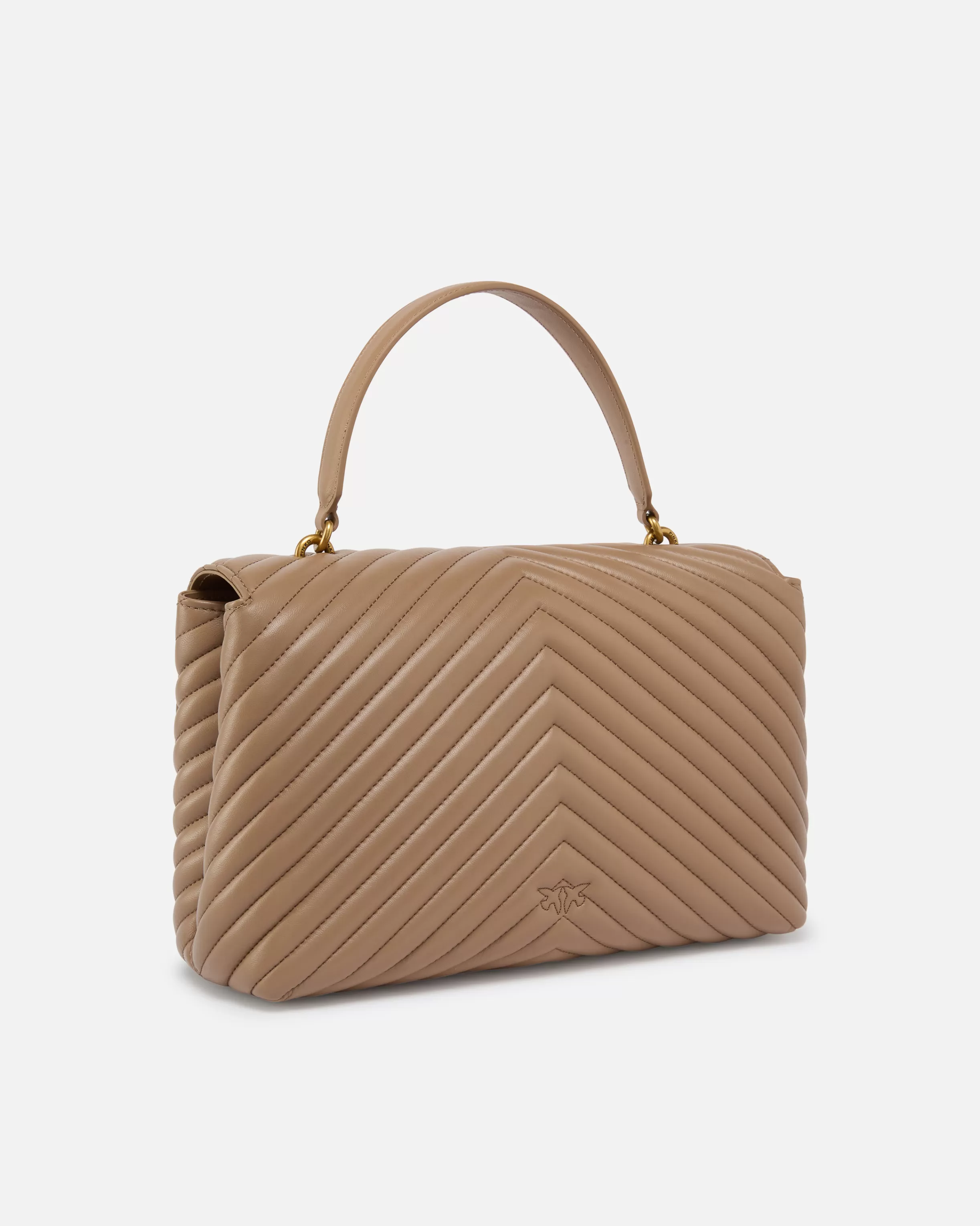 PINKO Big Lady Love Bag Puff Chevron