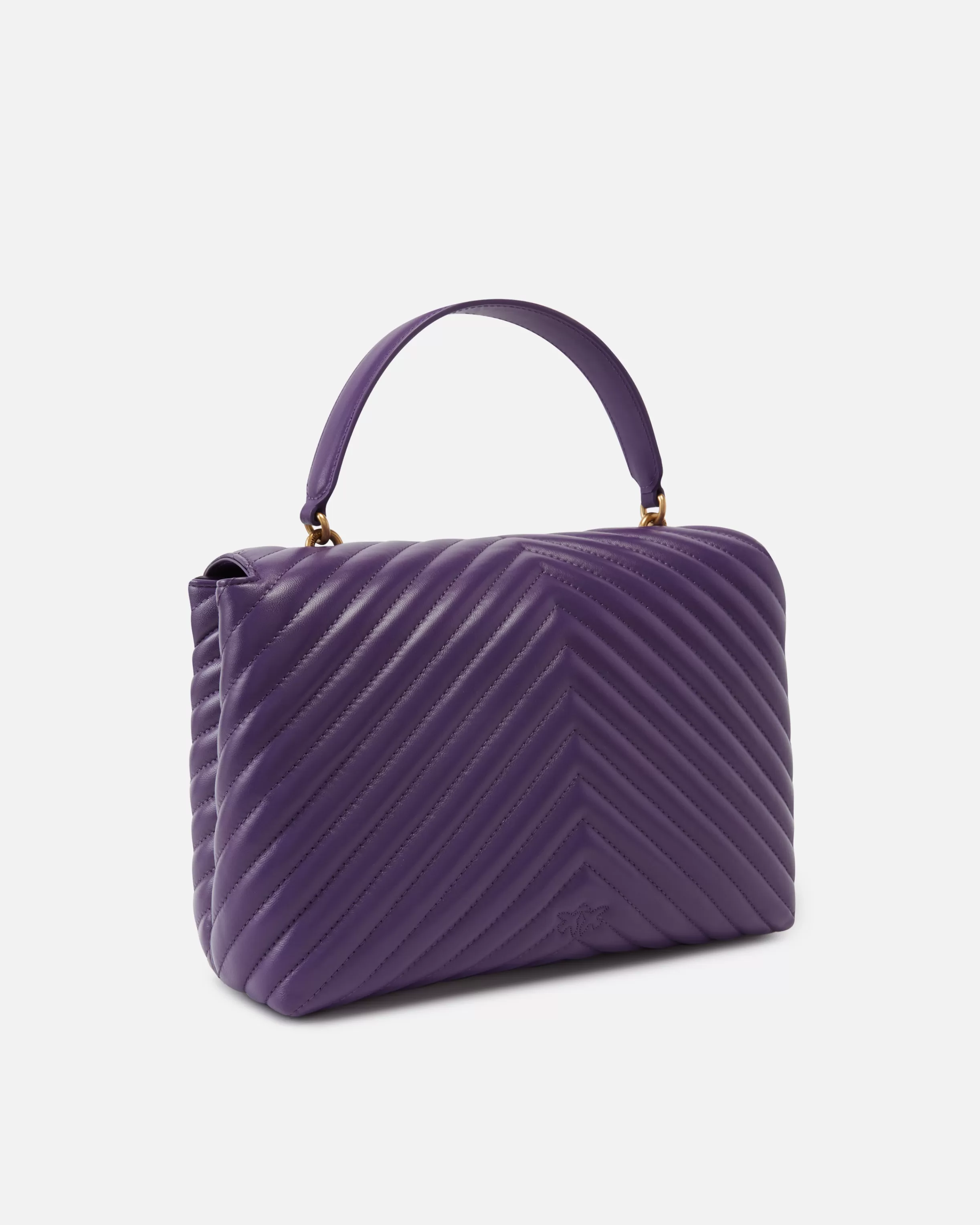 PINKO Big Lady Love Bag Puff Chevron