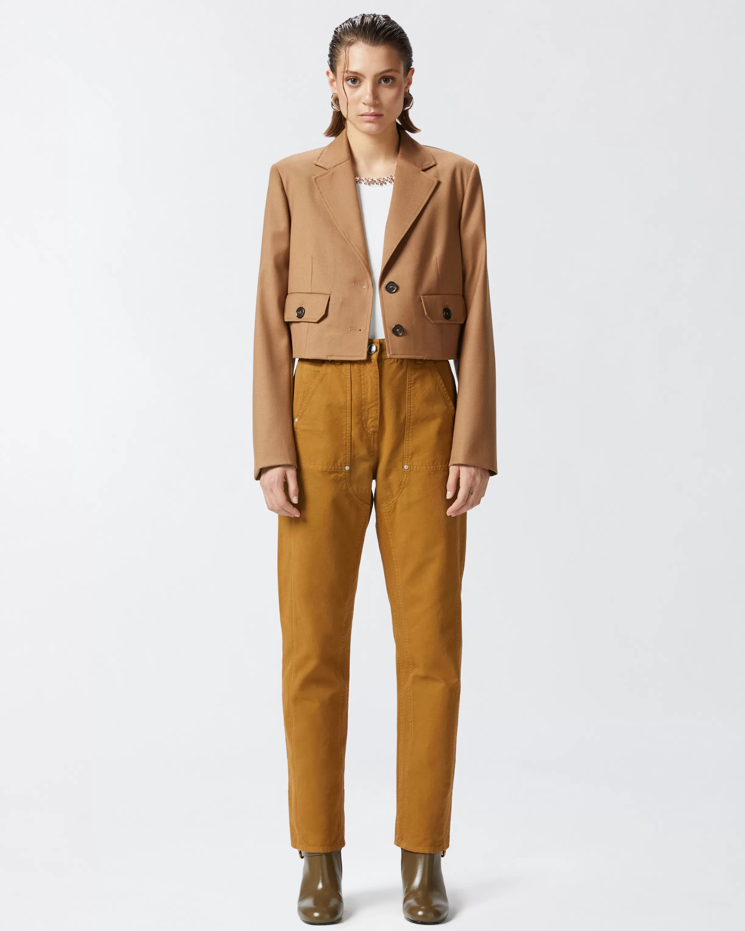 PINKO Canvas workwear trousers