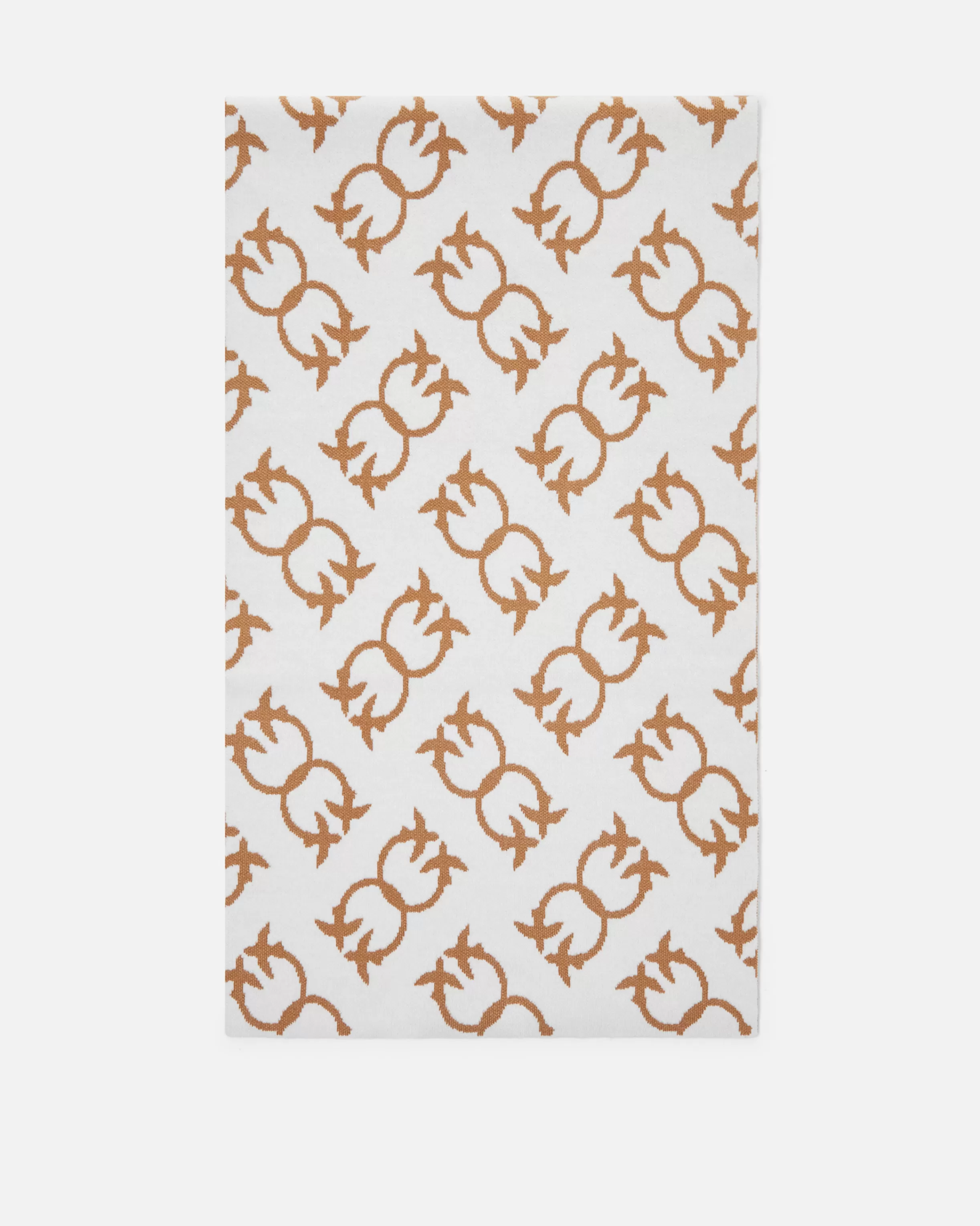 PINKO Cashmere-blend scarf with Monogram motif