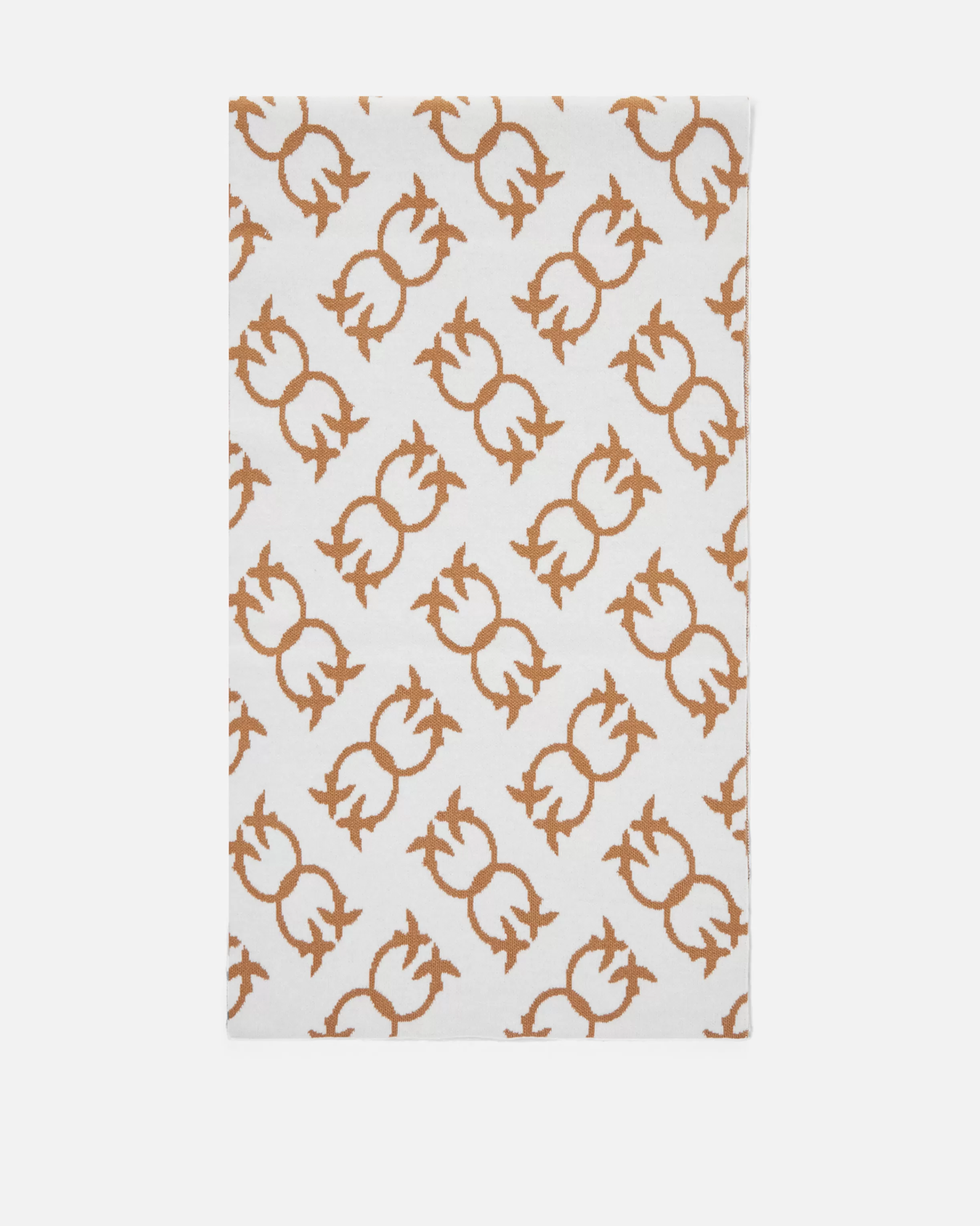 PINKO Cashmere-blend scarf with Monogram motif