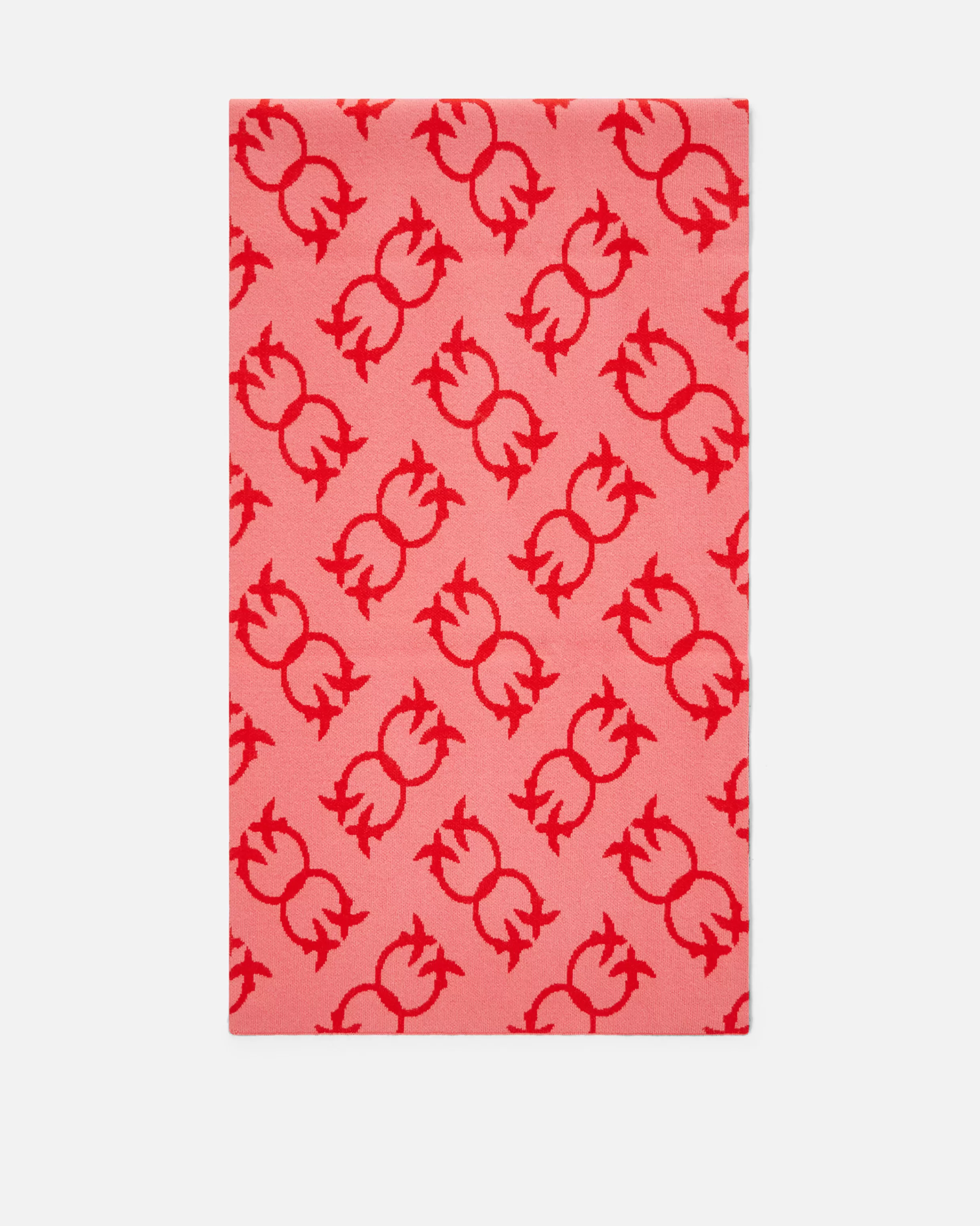 PINKO Cashmere-blend scarf with Monogram motif