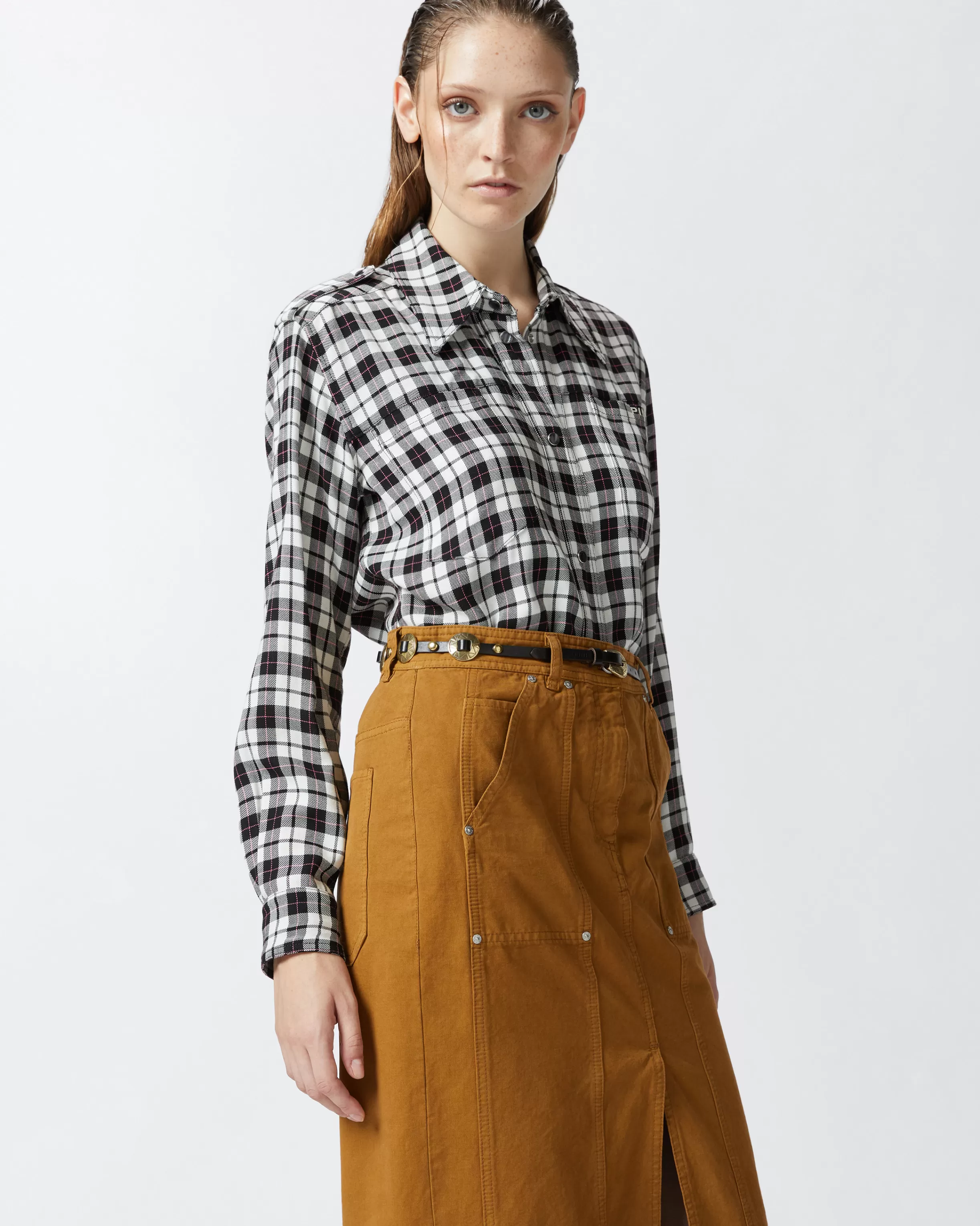 PINKO Classic plaid shirt