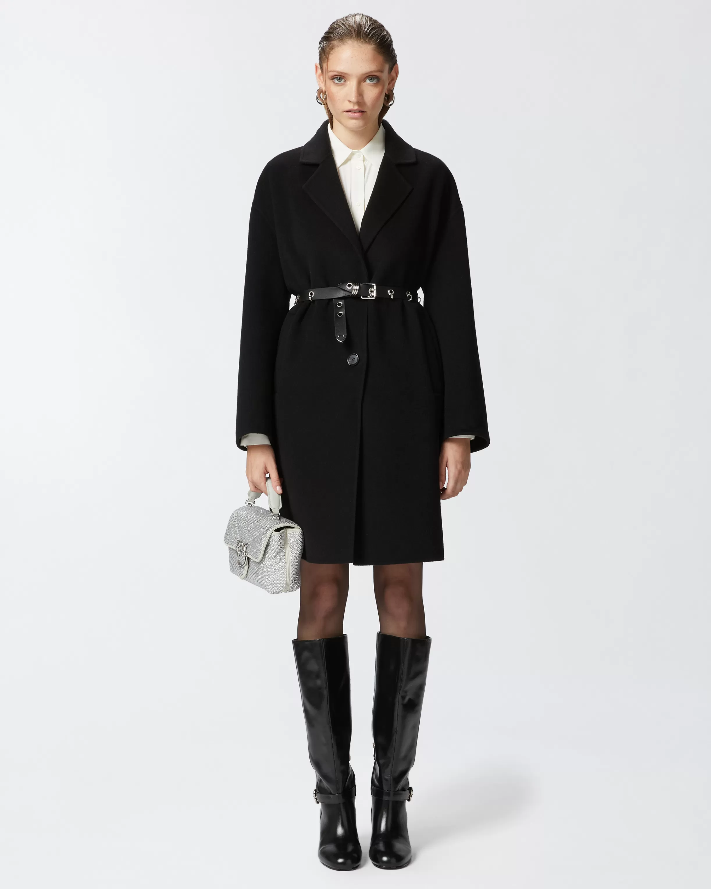 PINKO Classic single-breasted cloth coat