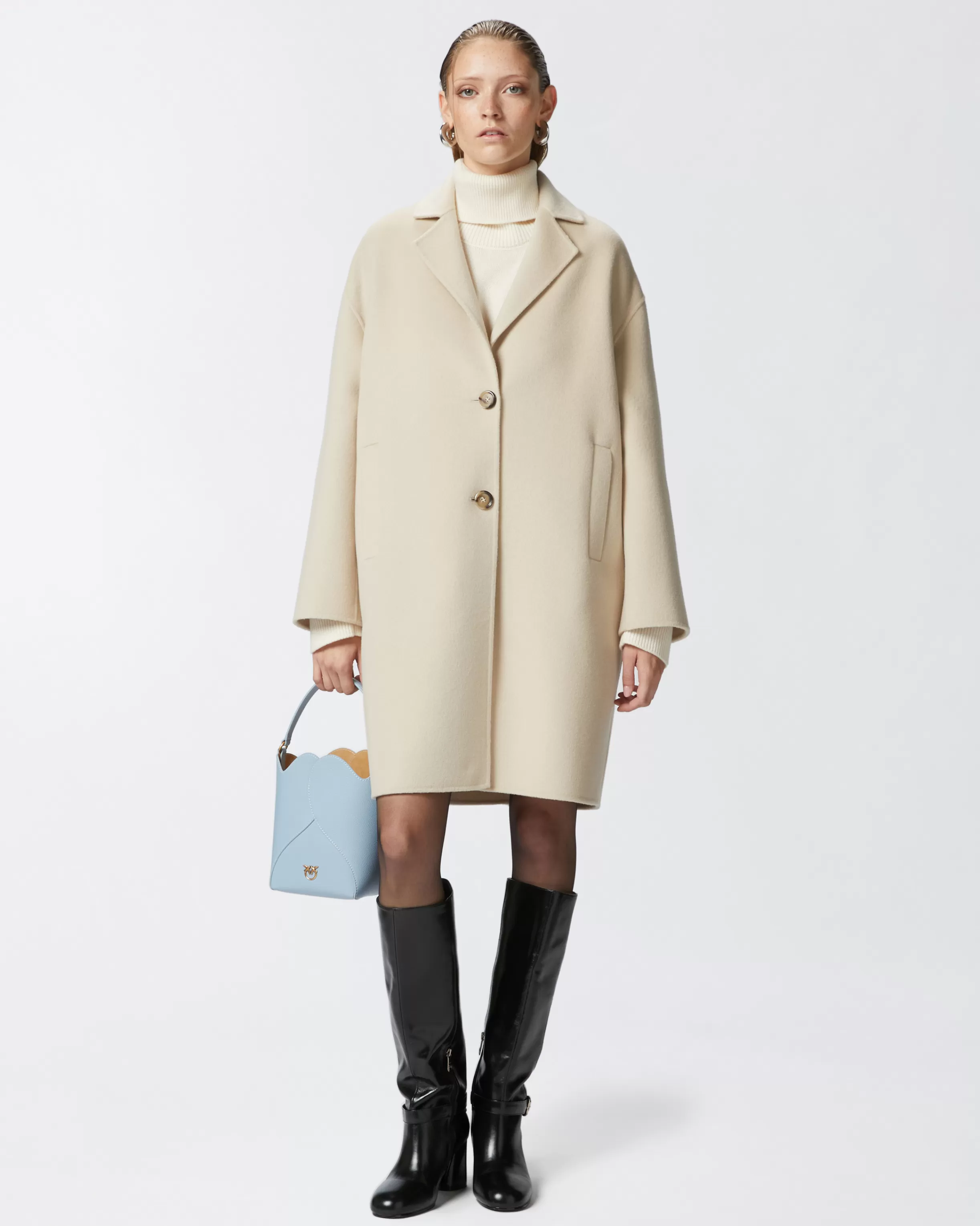 PINKO Classic single-breasted cloth coat