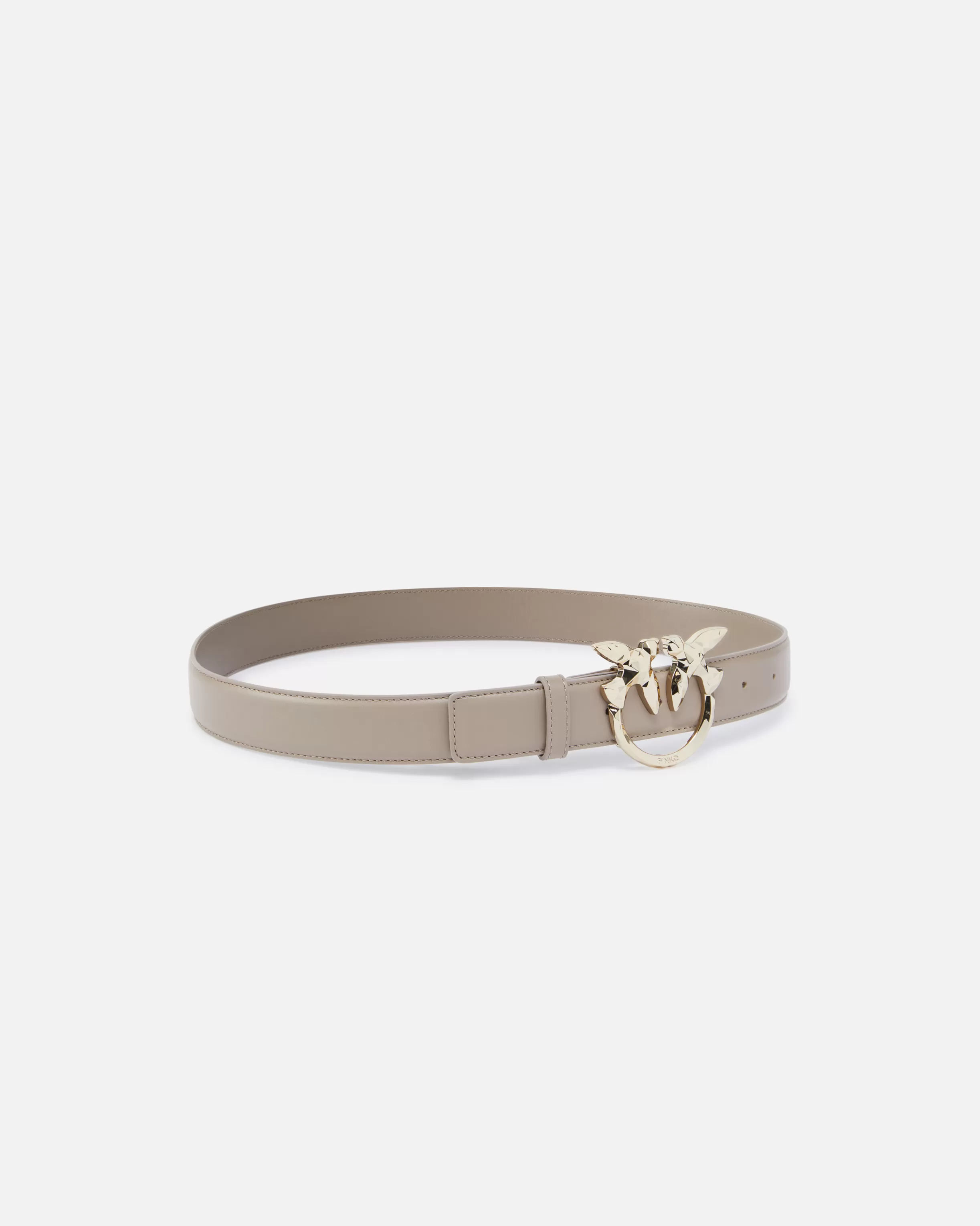 PINKO 3cm leather belt with bird buckle Galleria.