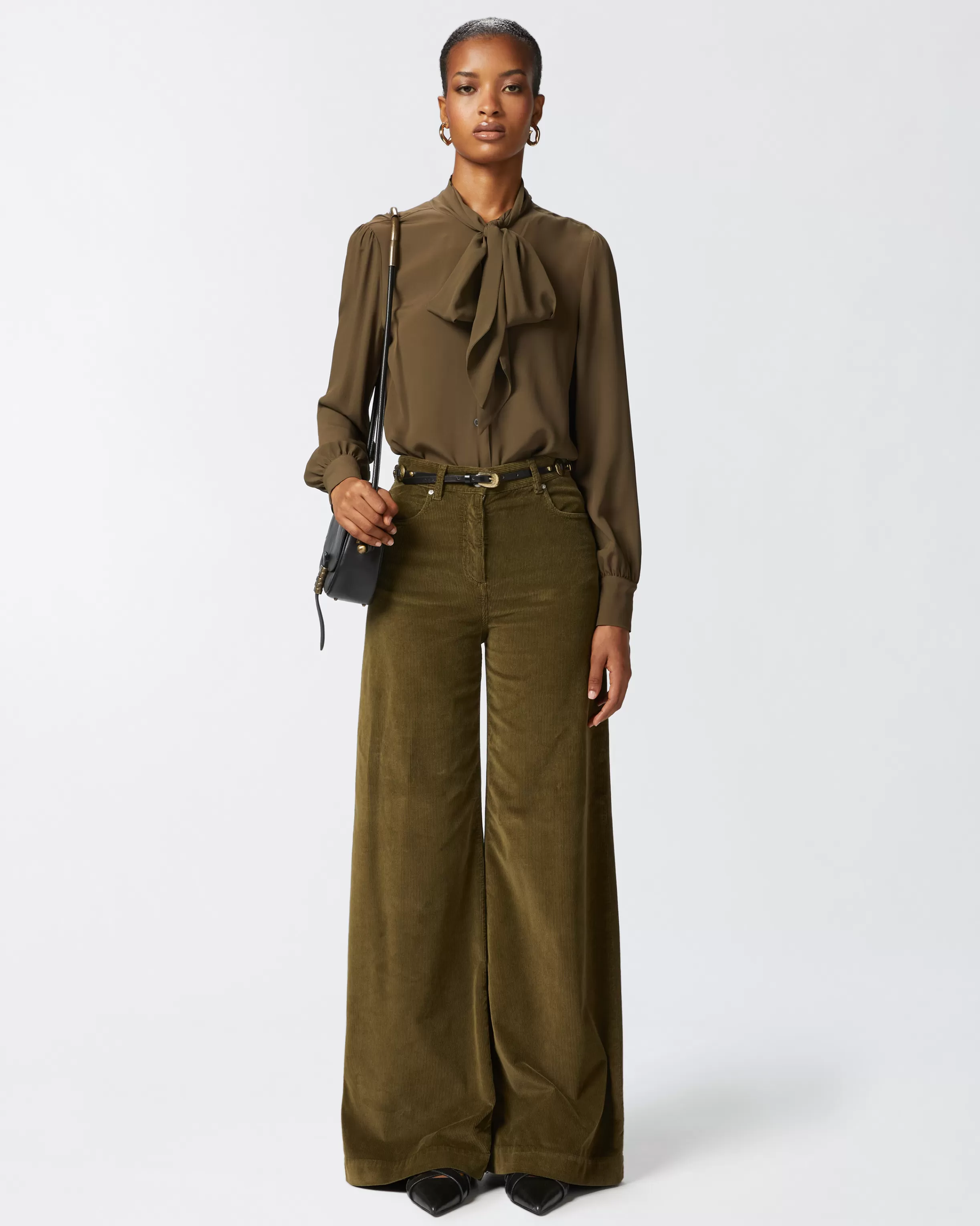 PINKO Corduroy palazzo trousers