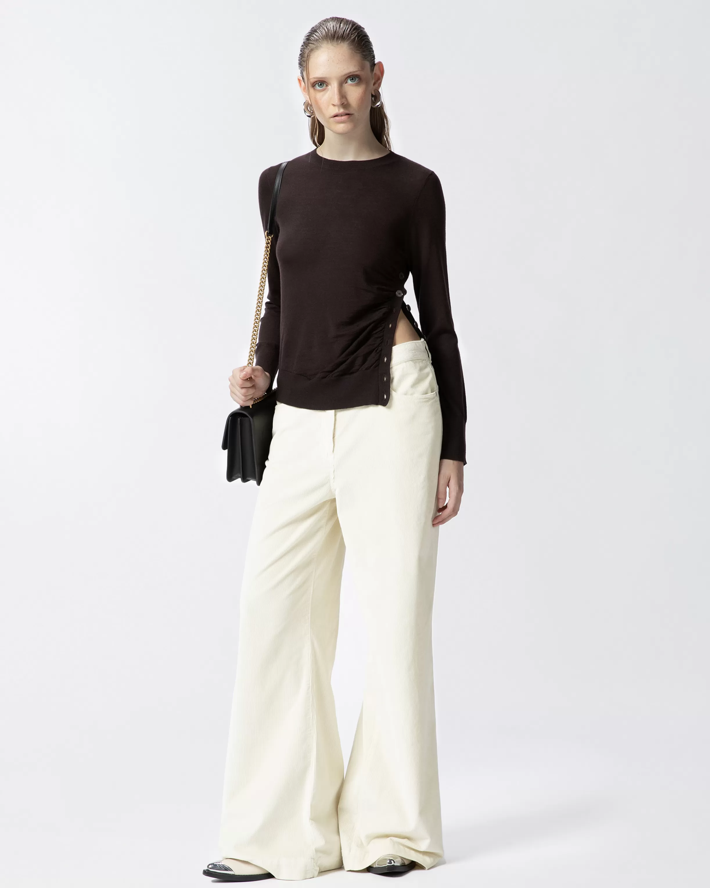 PINKO Corduroy palazzo trousers