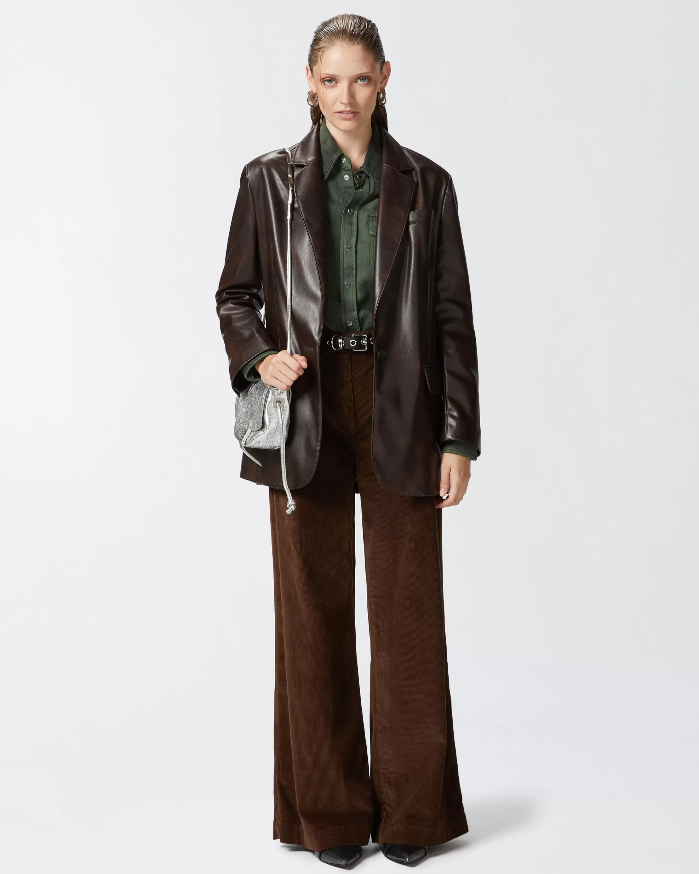 PINKO Corduroy palazzo trousers