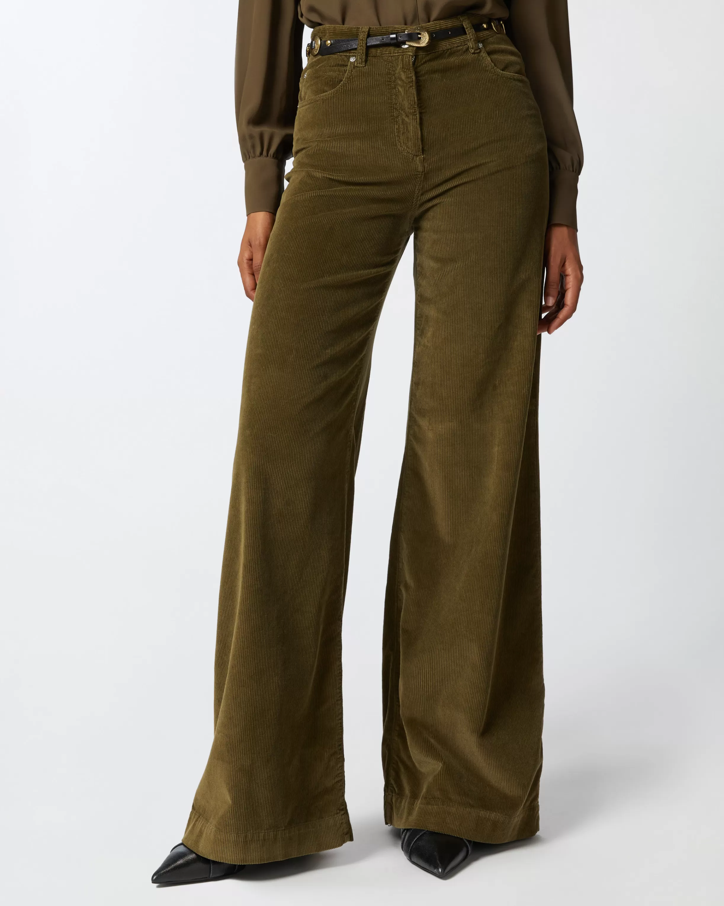 PINKO Corduroy palazzo trousers