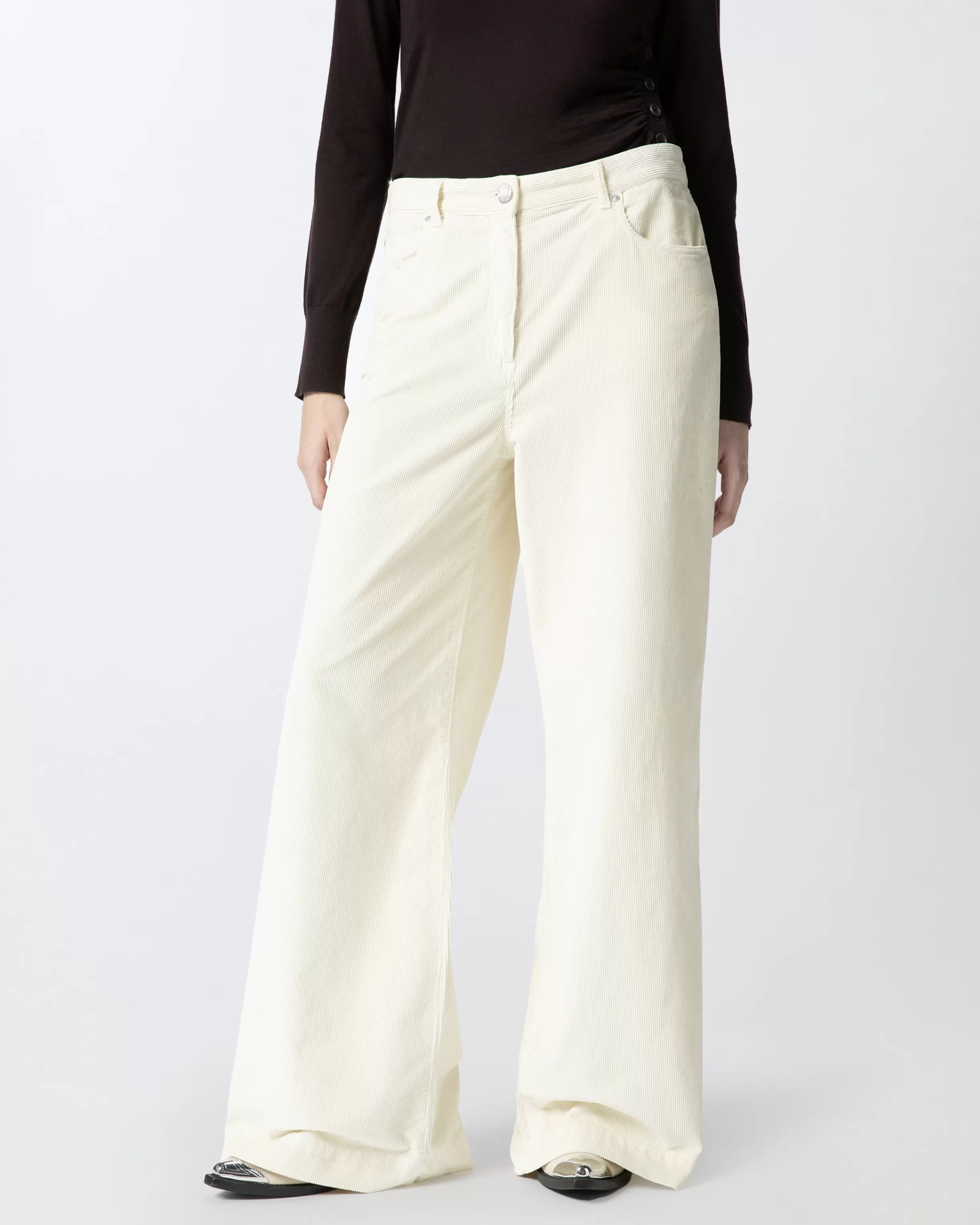 PINKO Corduroy palazzo trousers