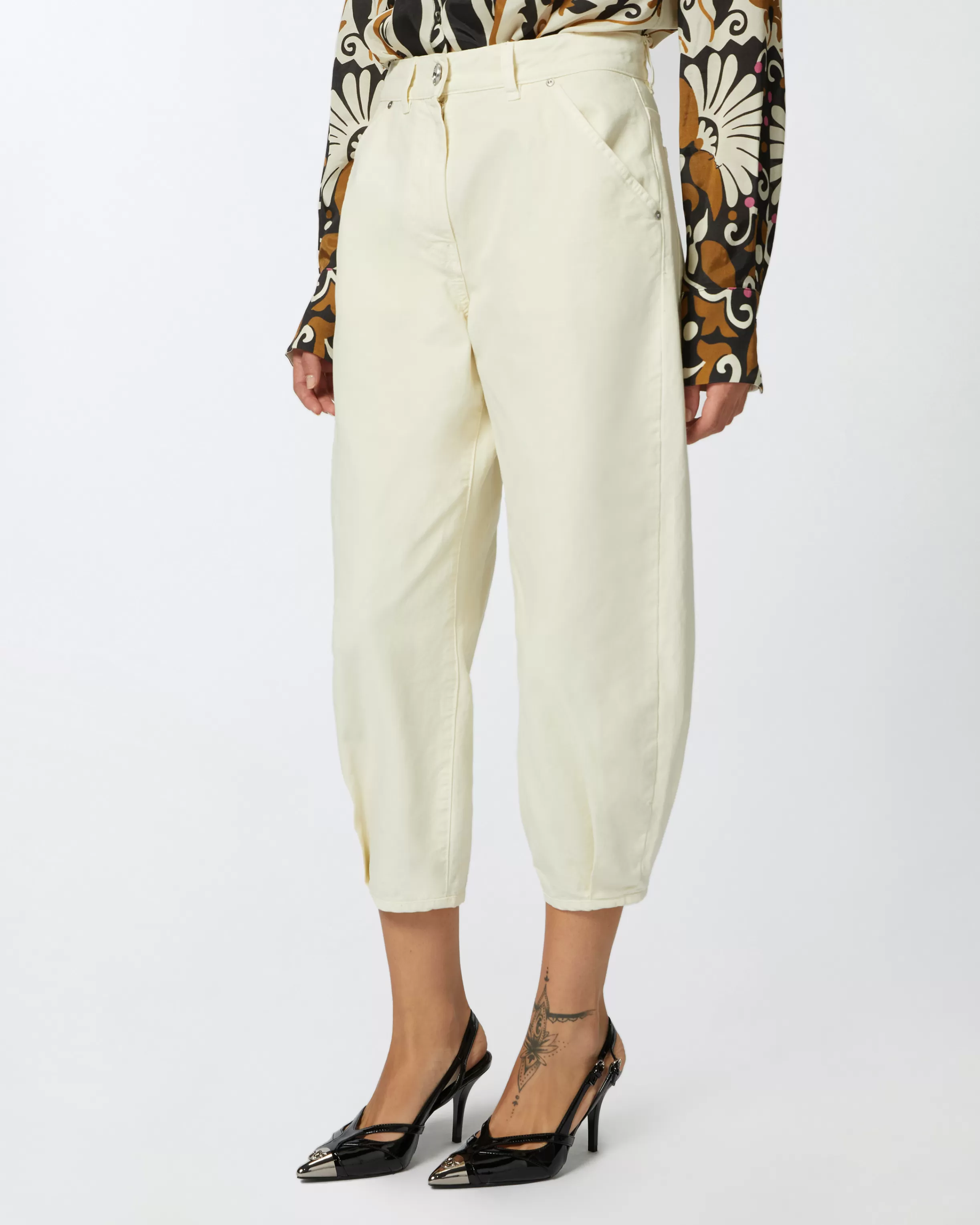 PINKO Cotton canvas balloon trousers