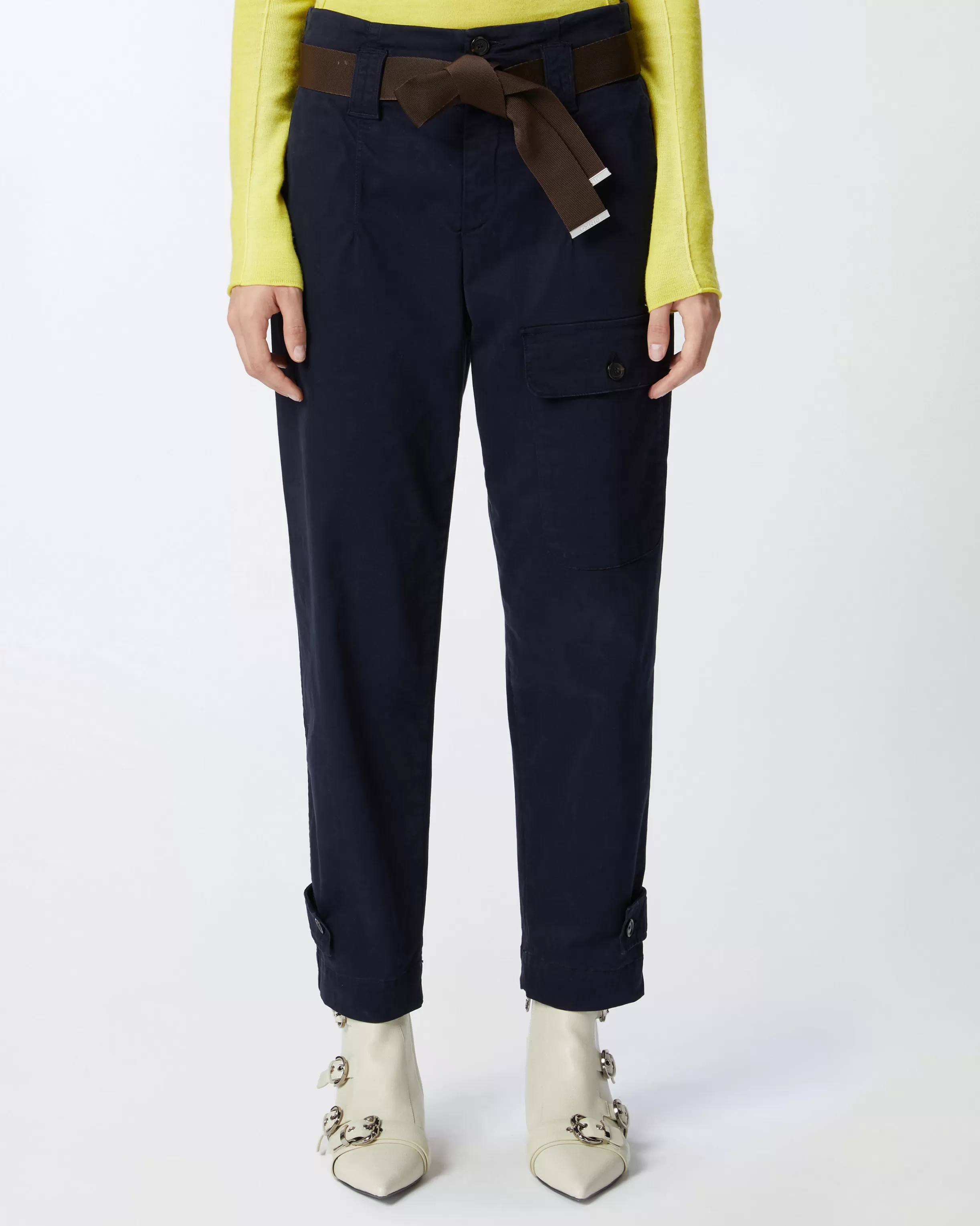 PINKO Cotton cargo trousers with pockets