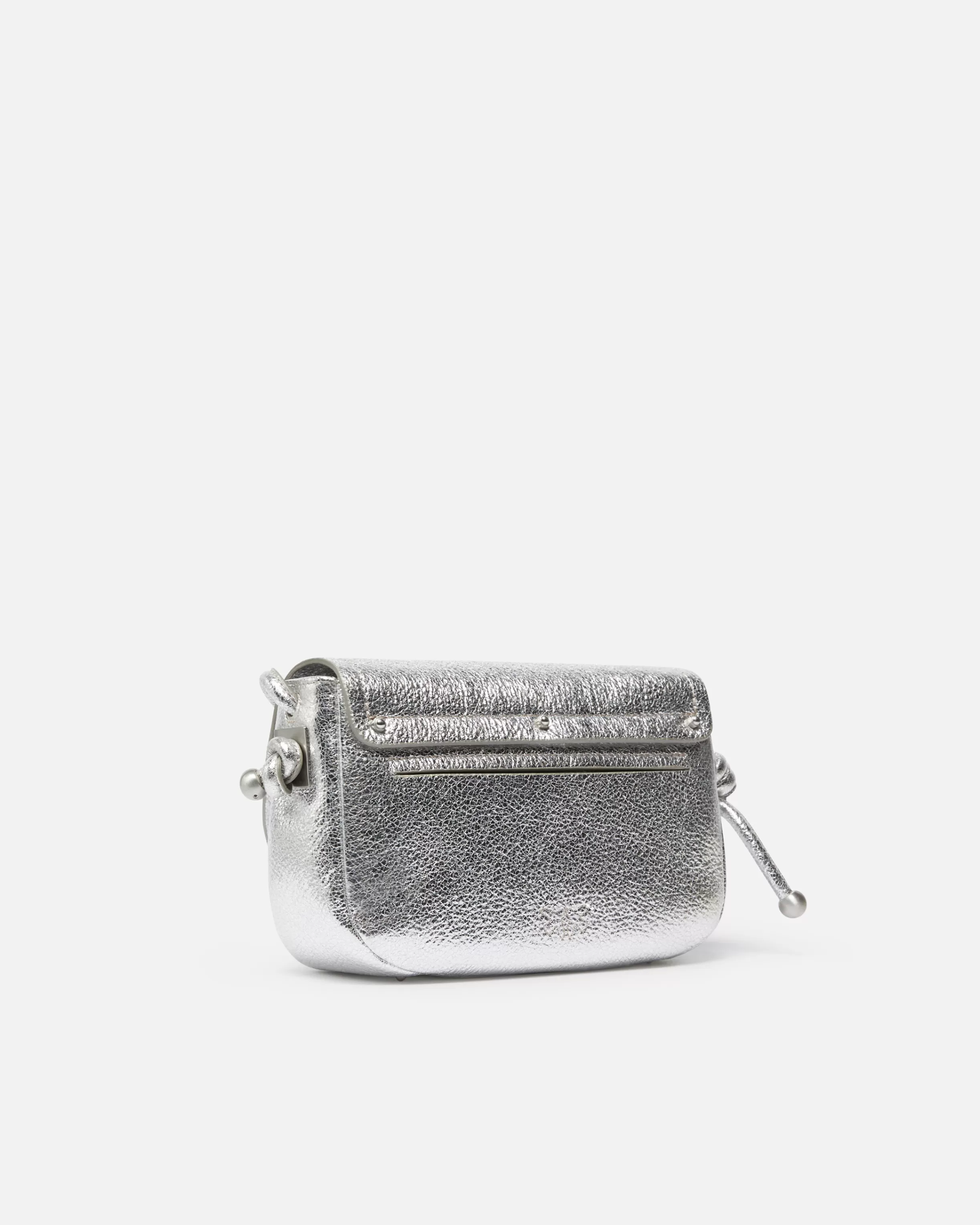 PINKO Crossbody Mini Saddle Bag in laminated leather