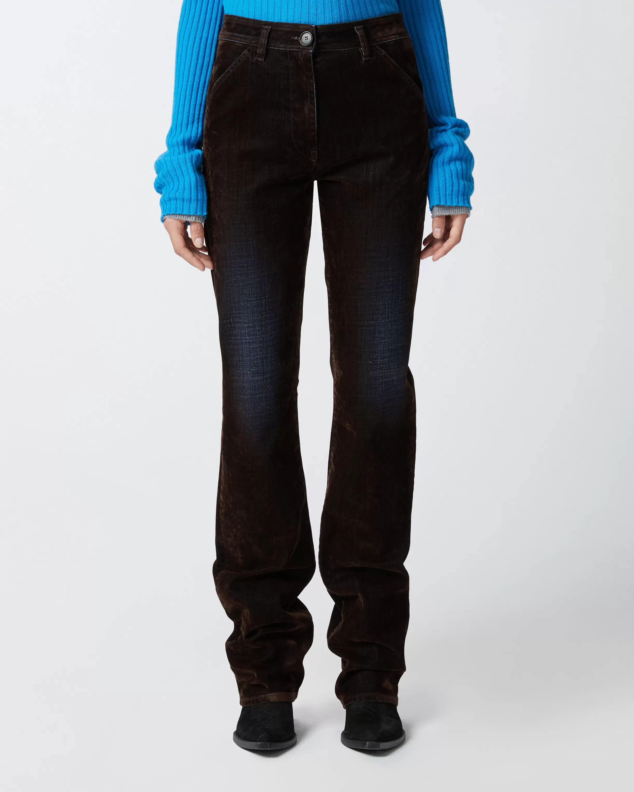 PINKO Dark jeans with flocking