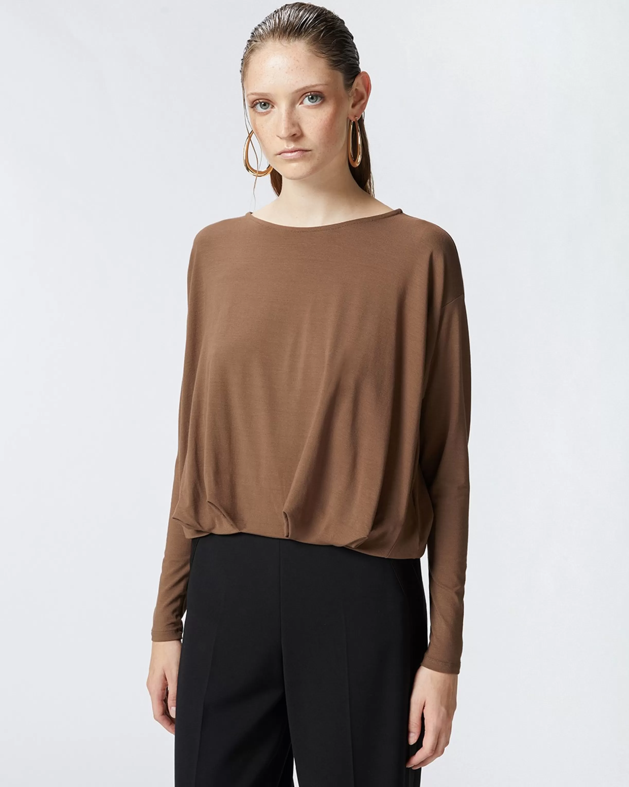 PINKO Draped flowing jersey sweater