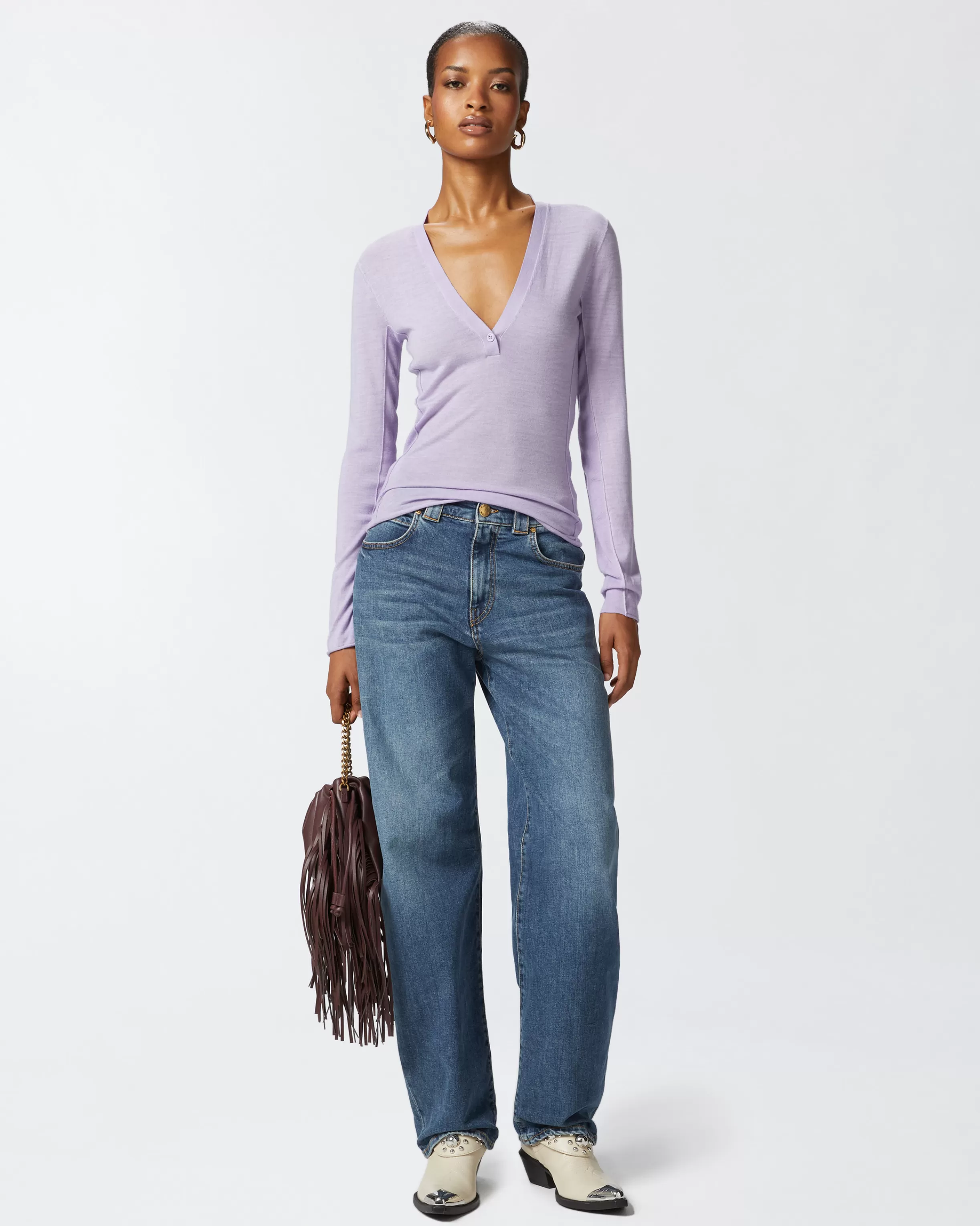 PINKO Egg-fit vintage denim jeans