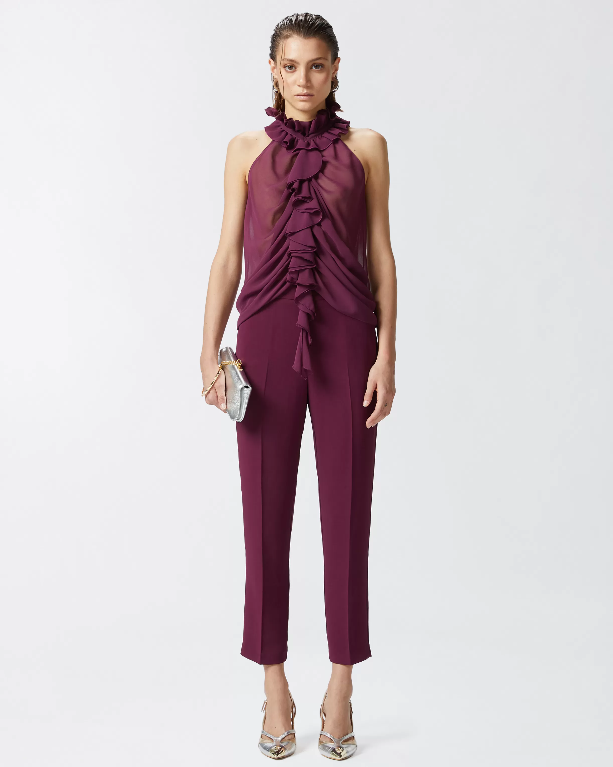 PINKO Elegant technical fabric trousers