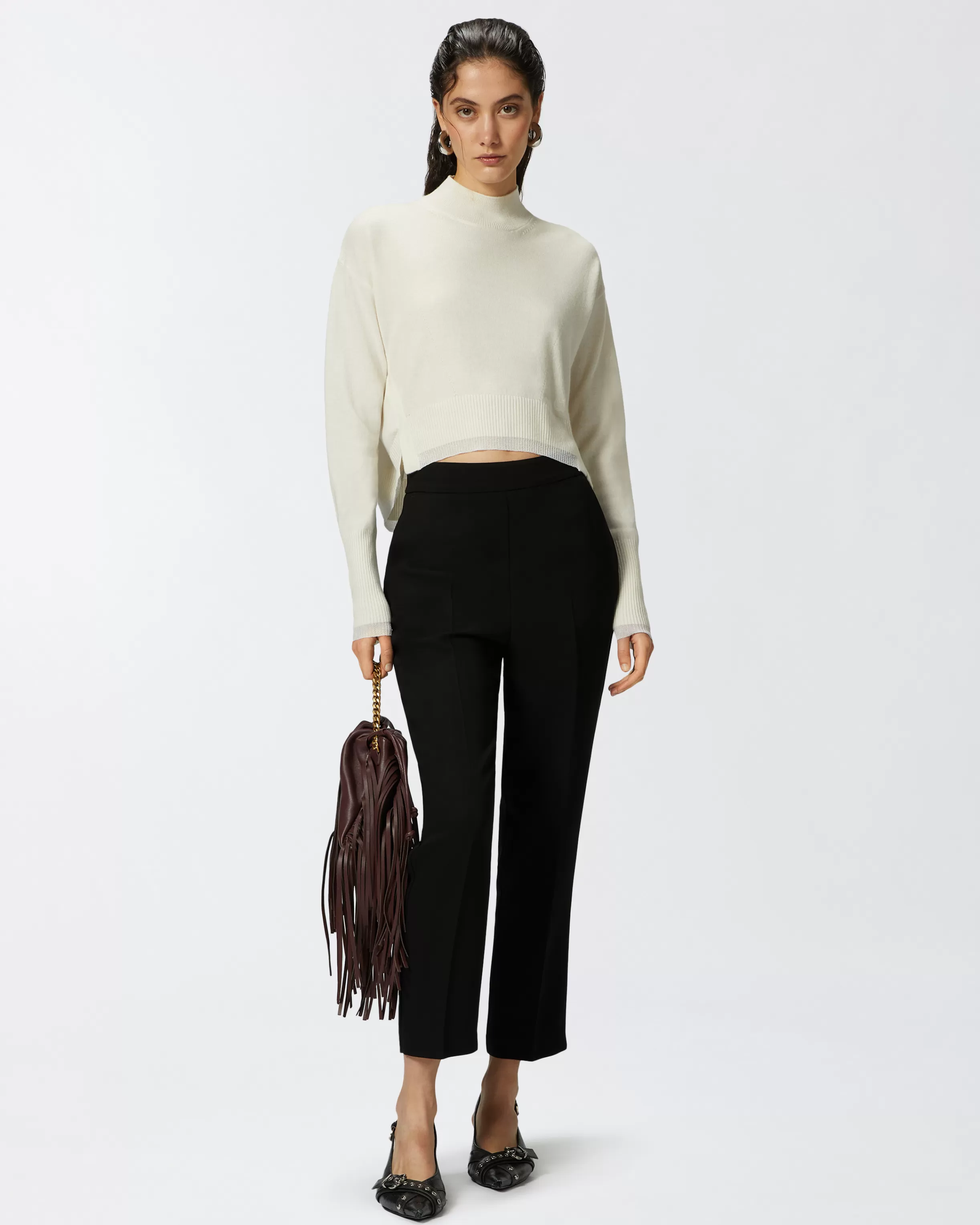 PINKO Elegant technical fabric trousers