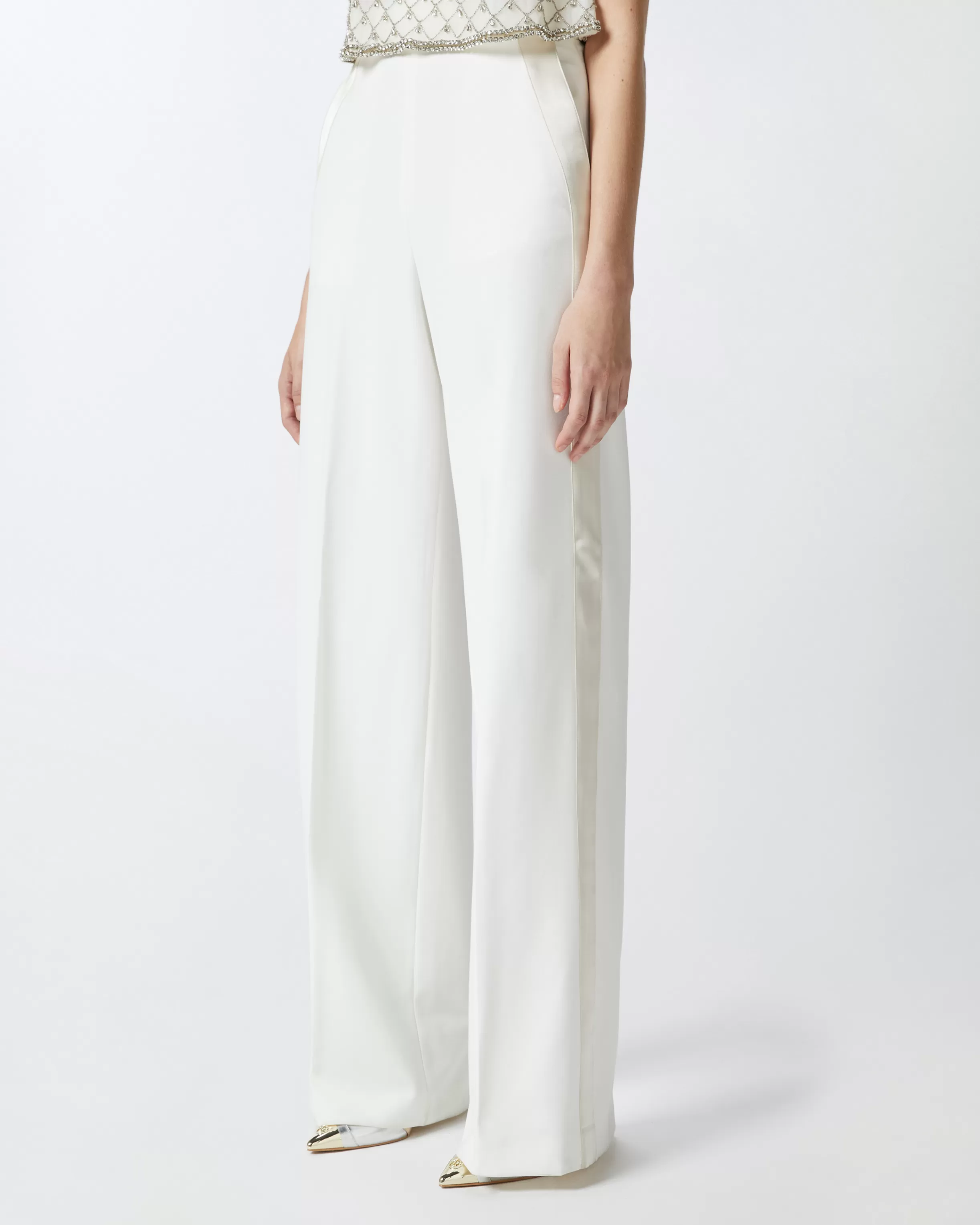 PINKO Elegant trousers with shiny side band