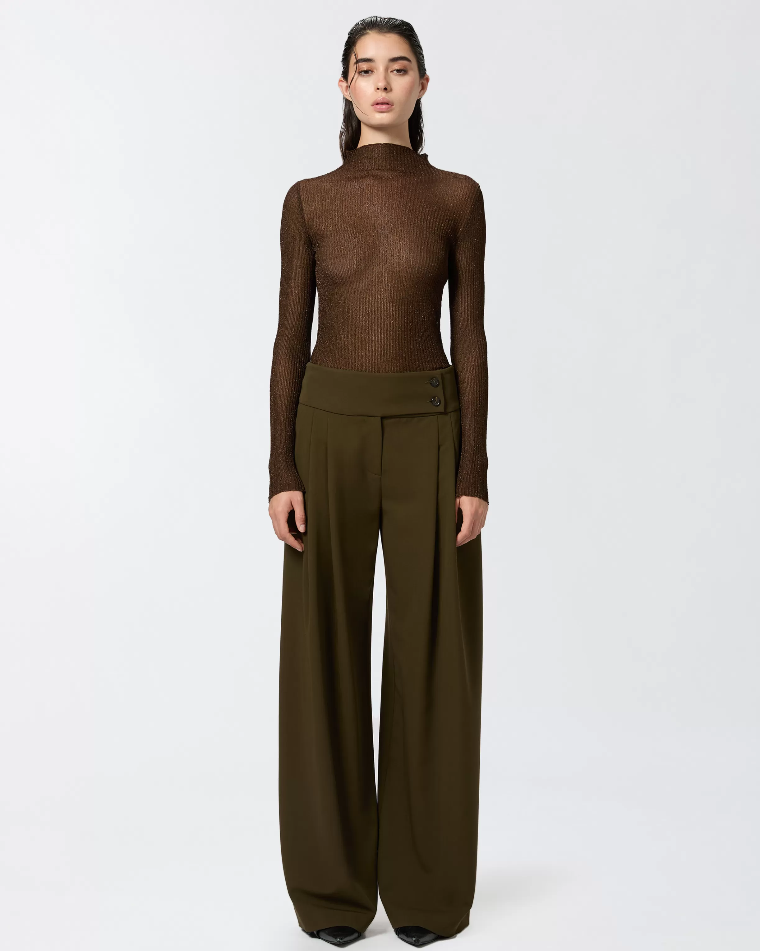 PINKO Elegant wide-leg trousers with darts