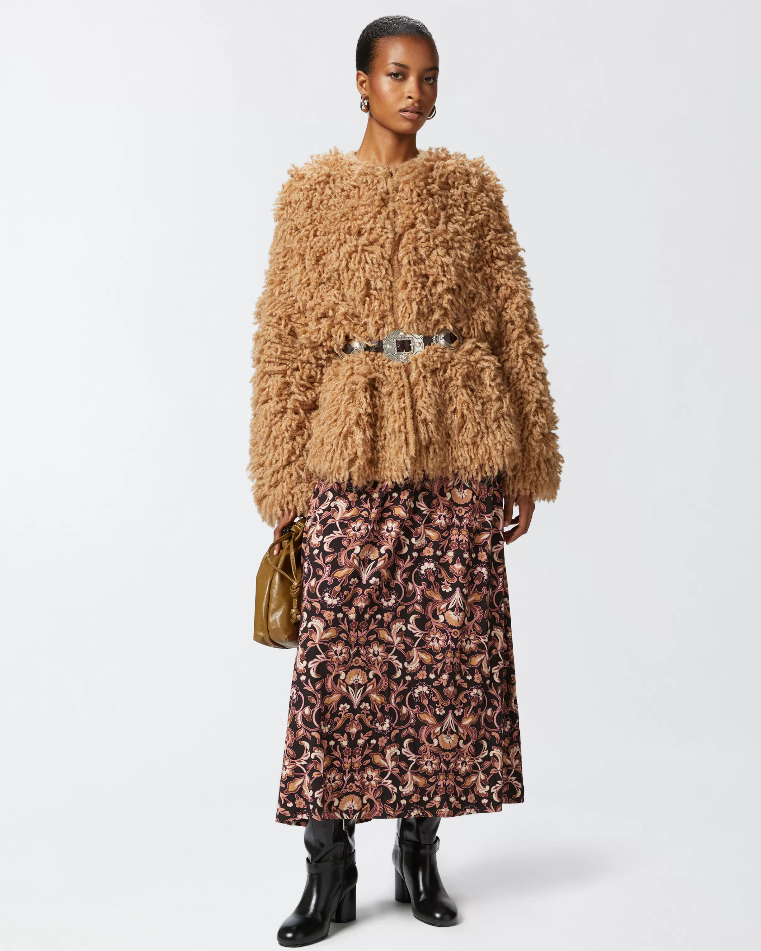 PINKO Faux fur coat