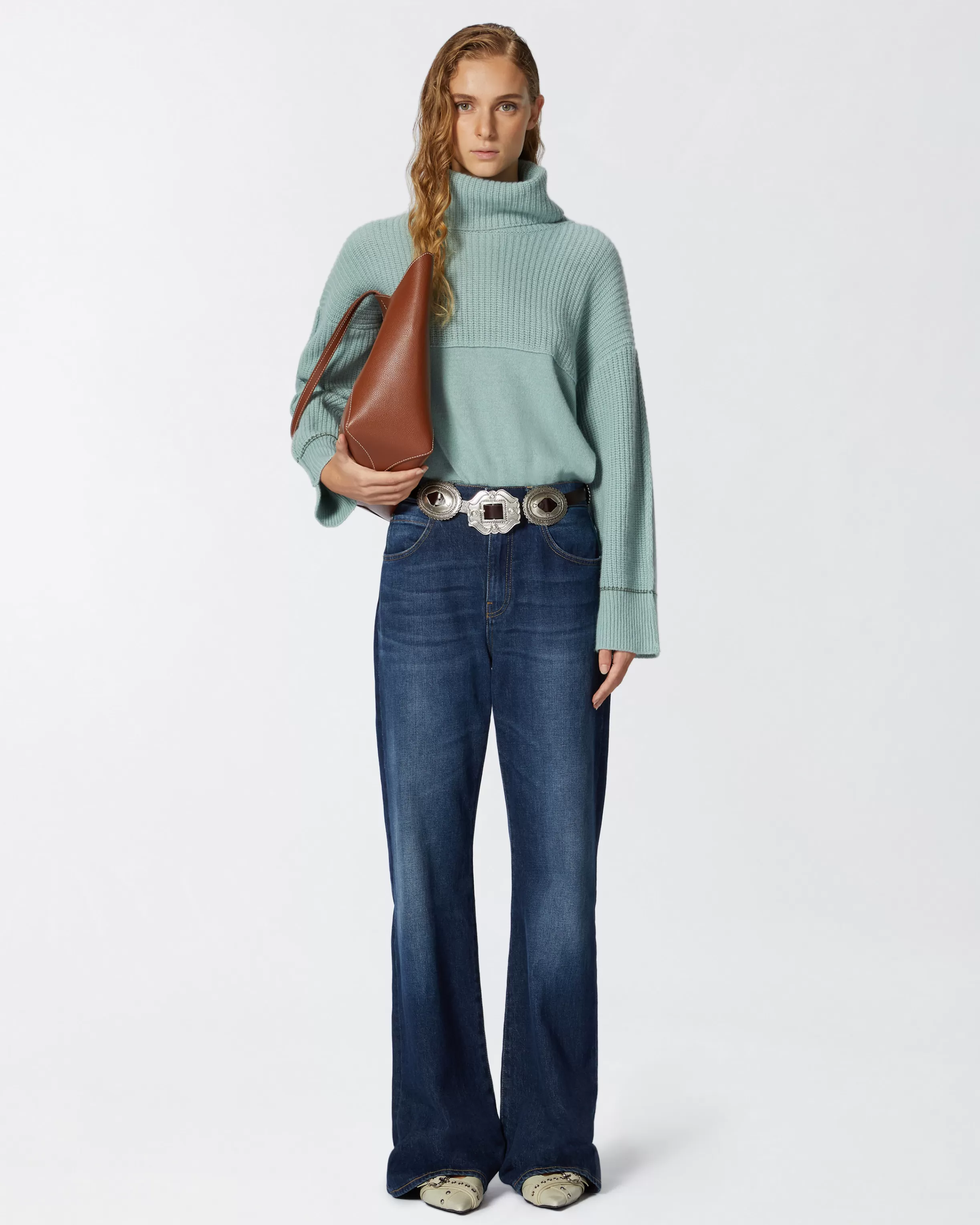 PINKO Fine wool and cashmere turtleneck jumper