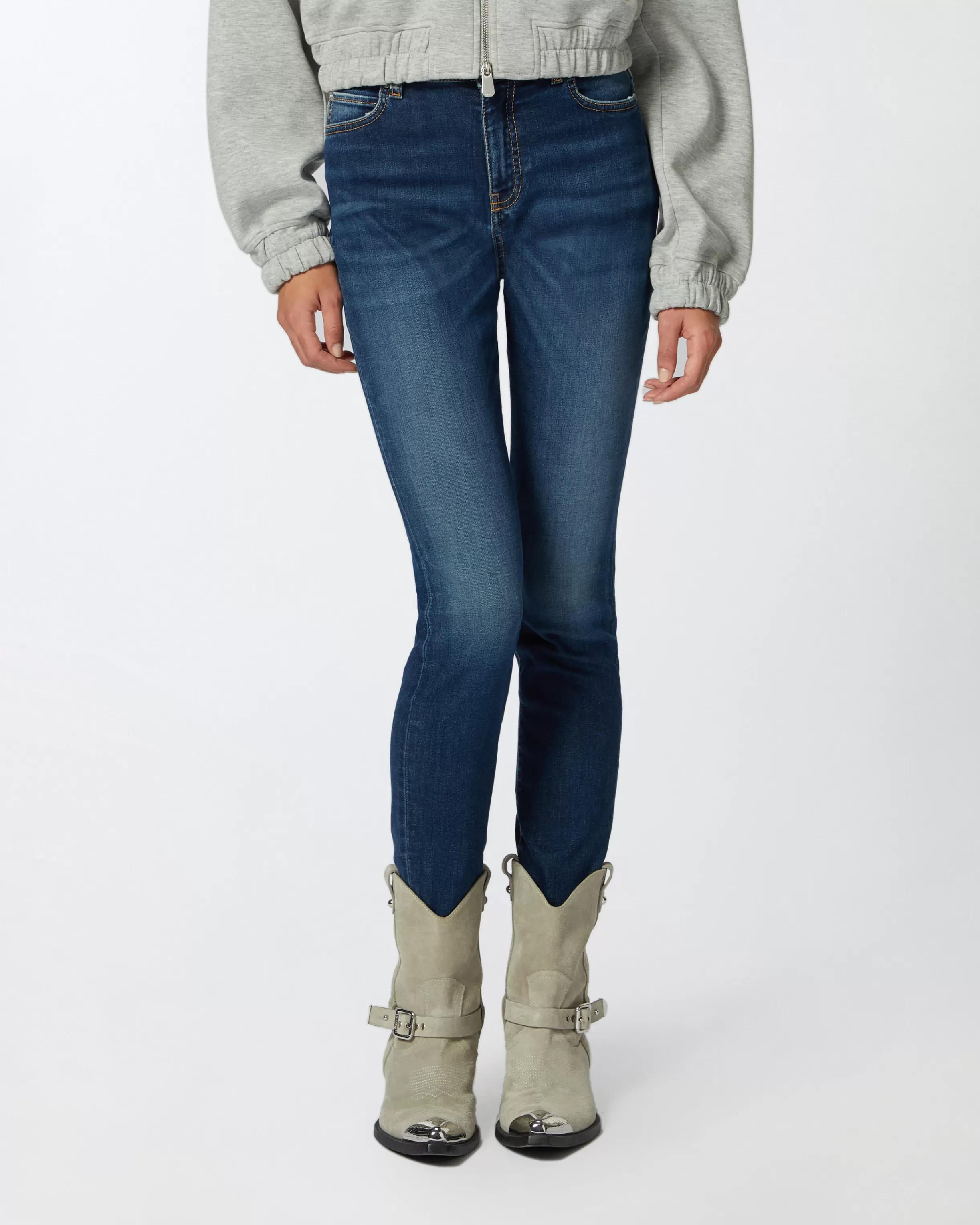 PINKO Fitted jeans in blue stretch denim