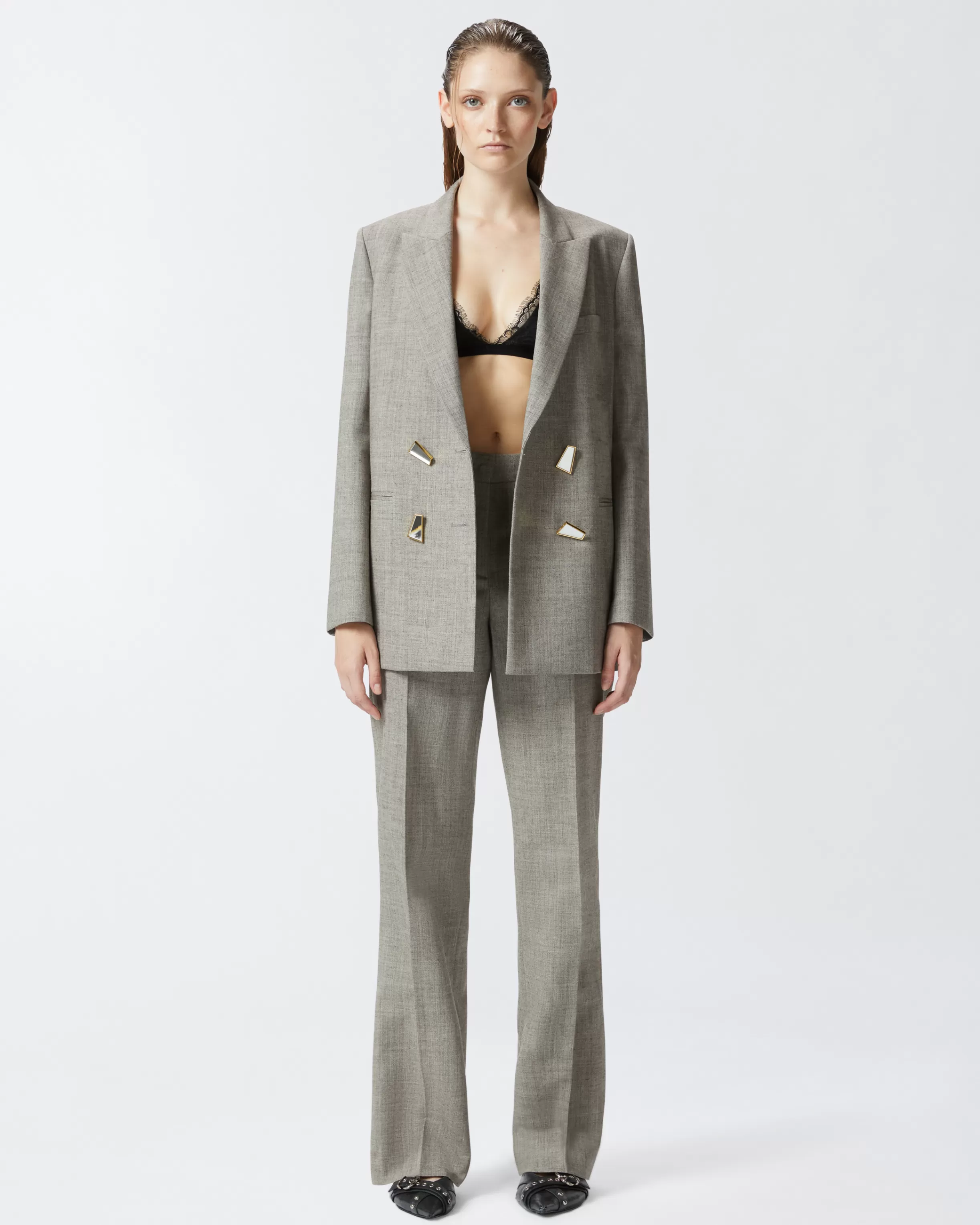 PINKO Frescolana straight-cut trousers with pockets