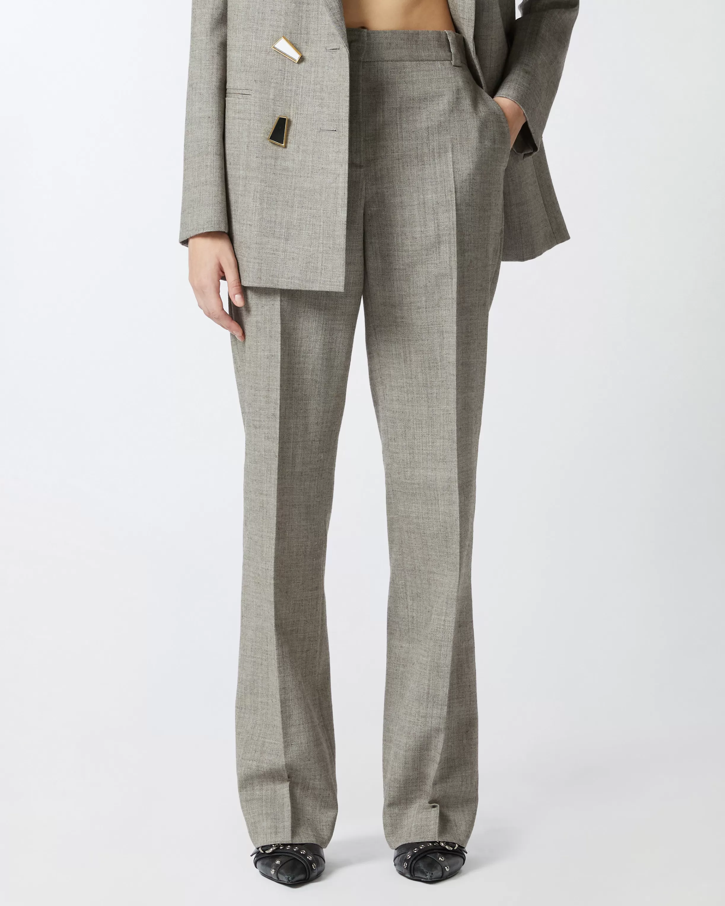 PINKO Frescolana straight-cut trousers with pockets