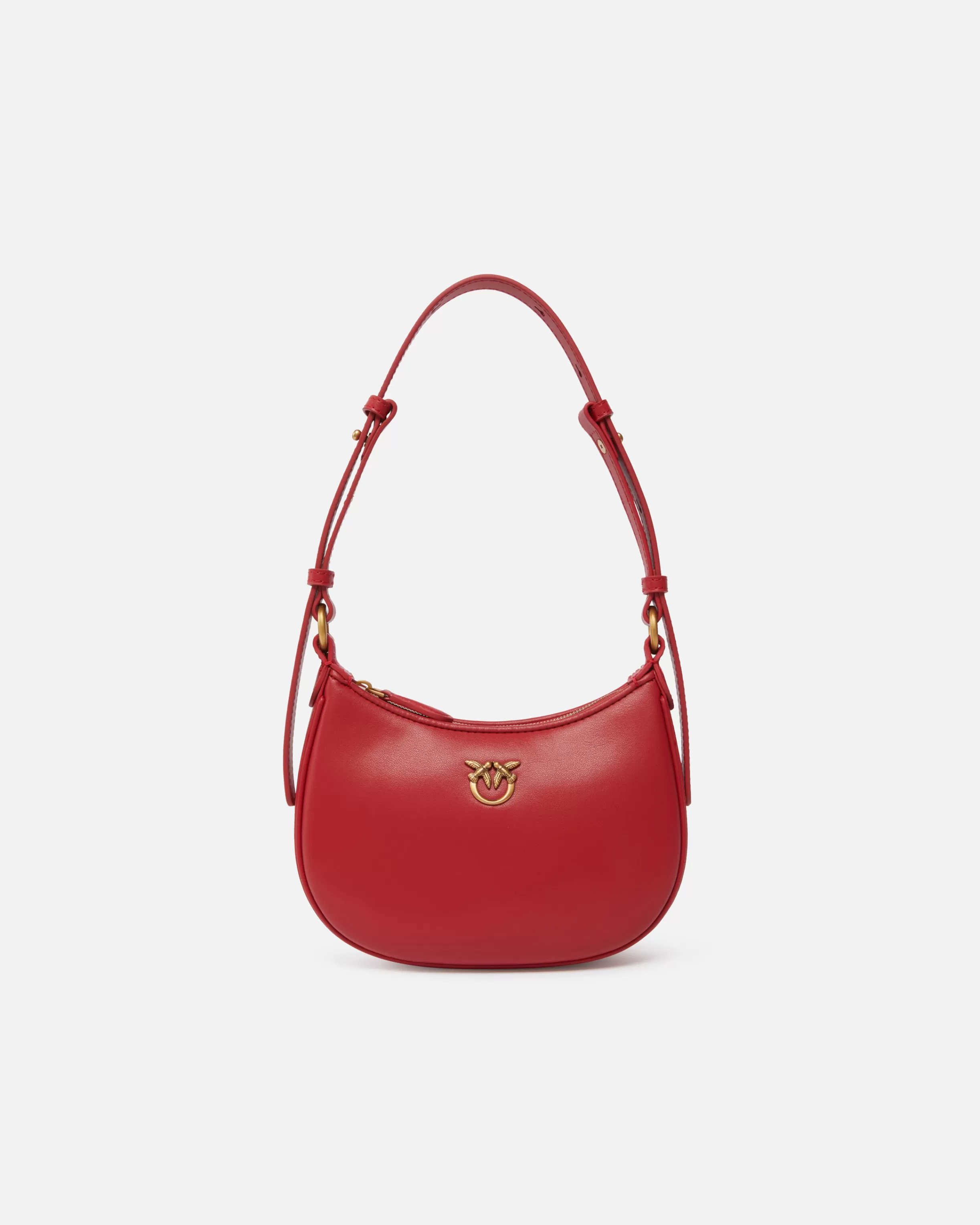 PINKO Half Moon baby leather shoulder bag