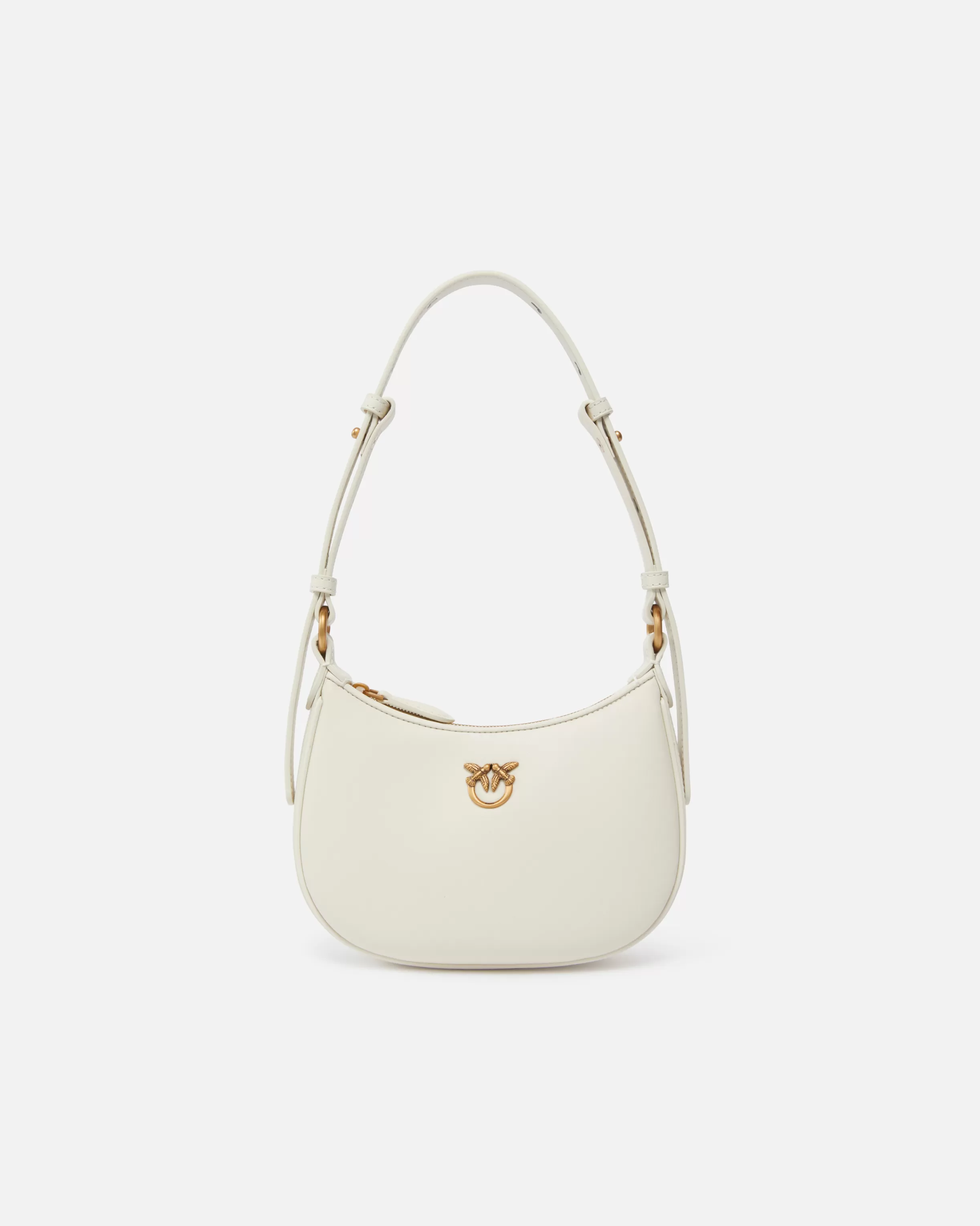 PINKO Half Moon baby leather shoulder bag