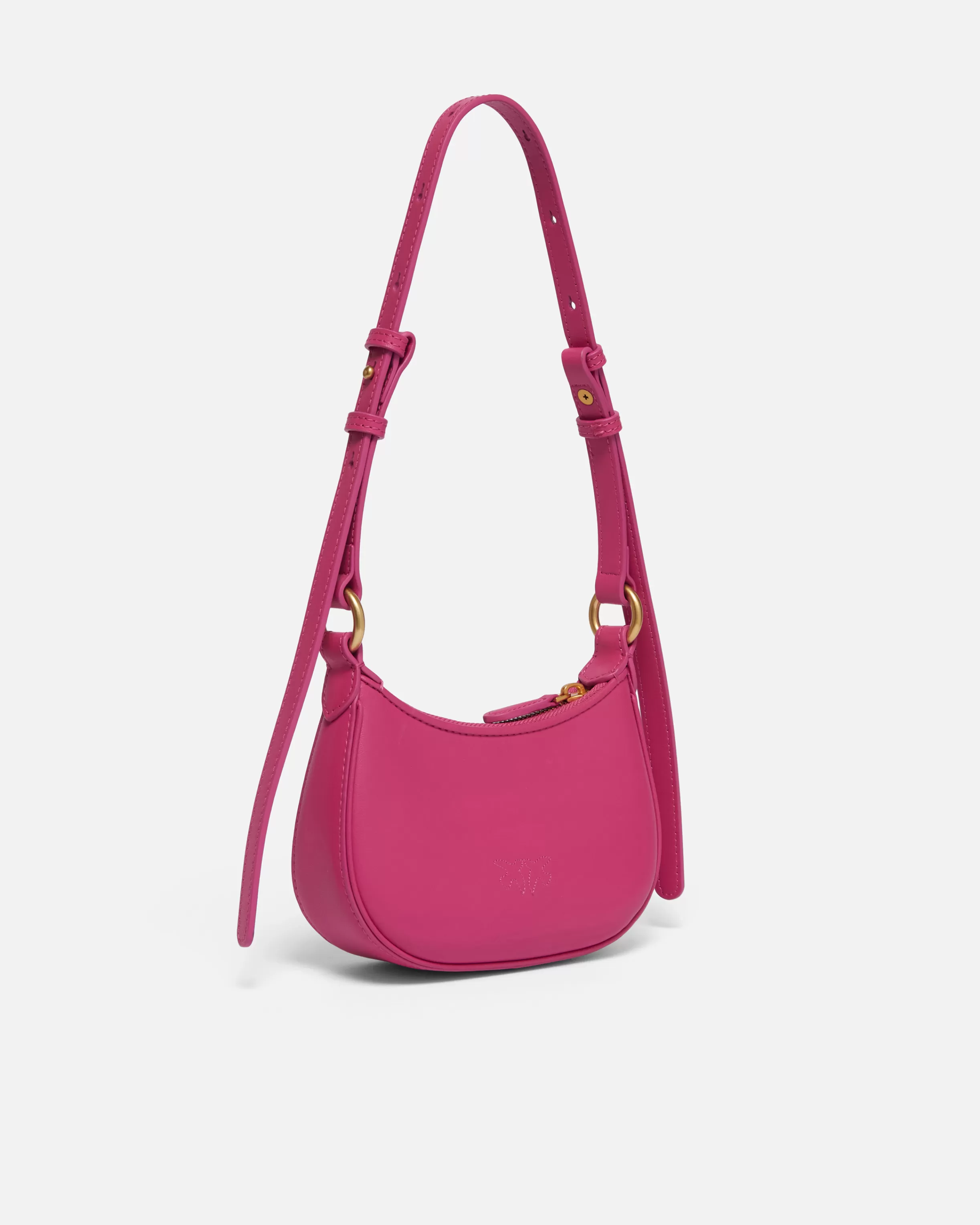 PINKO Half Moon baby leather shoulder bag