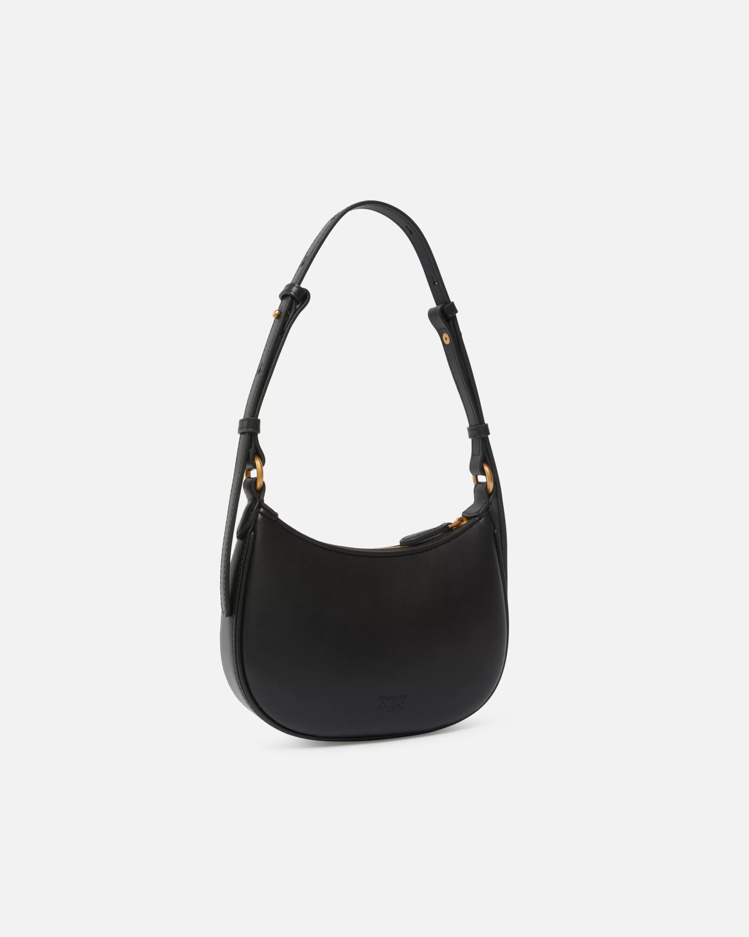 PINKO Half Moon baby leather shoulder bag