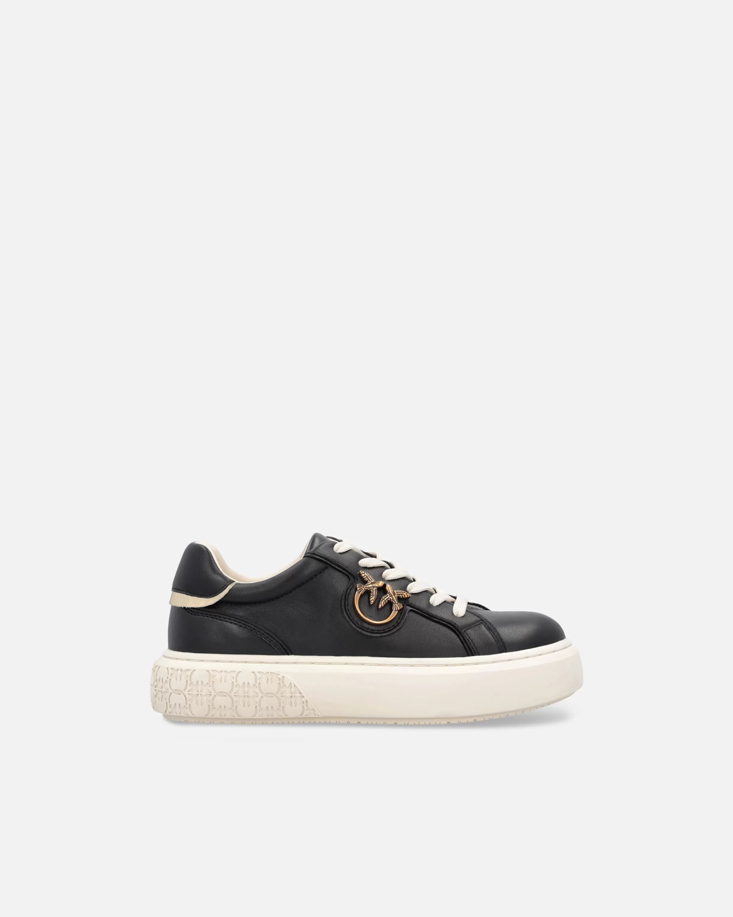 PINKO High-soled flatform sneakers with metal logo