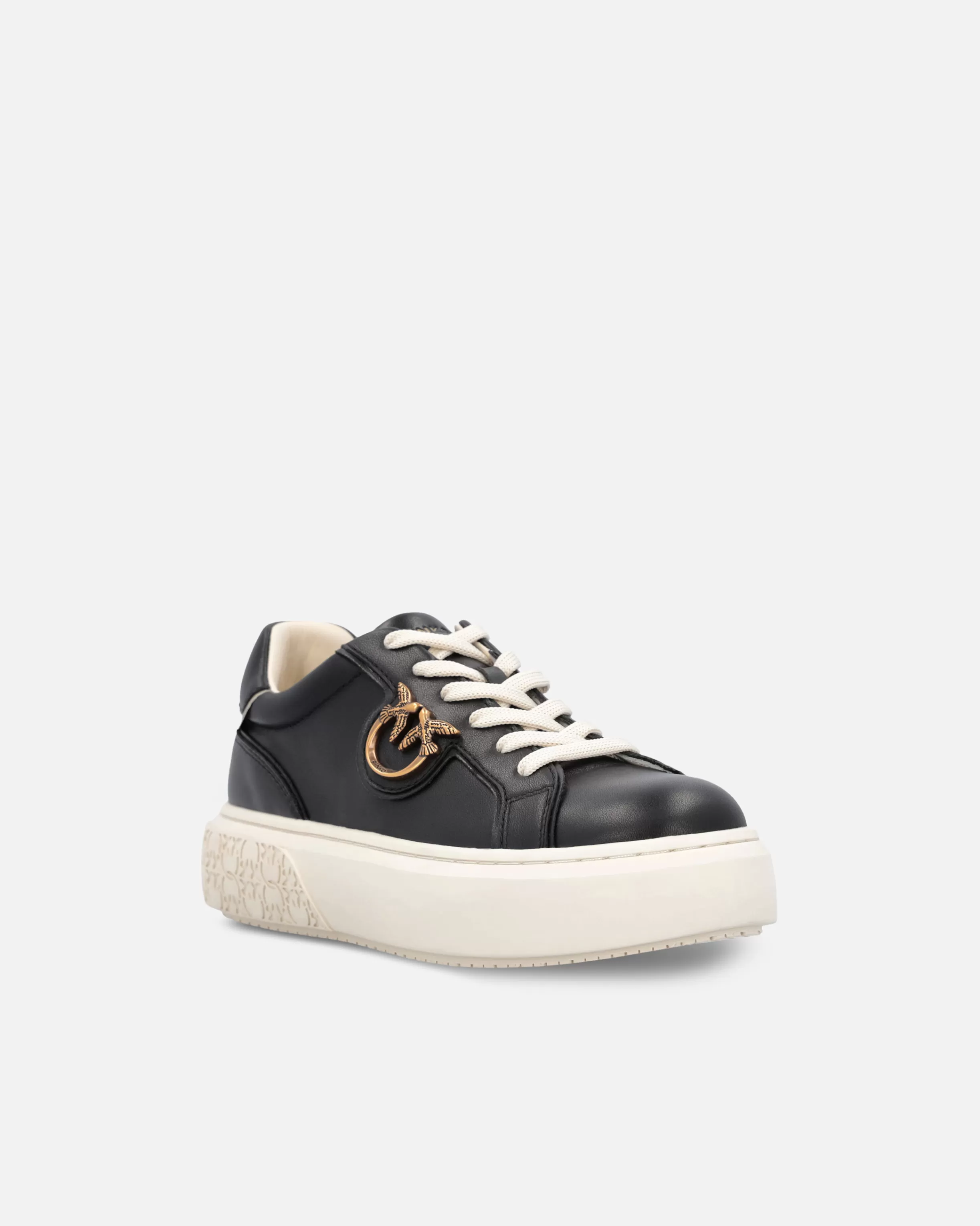 PINKO High-soled flatform sneakers with metal logo