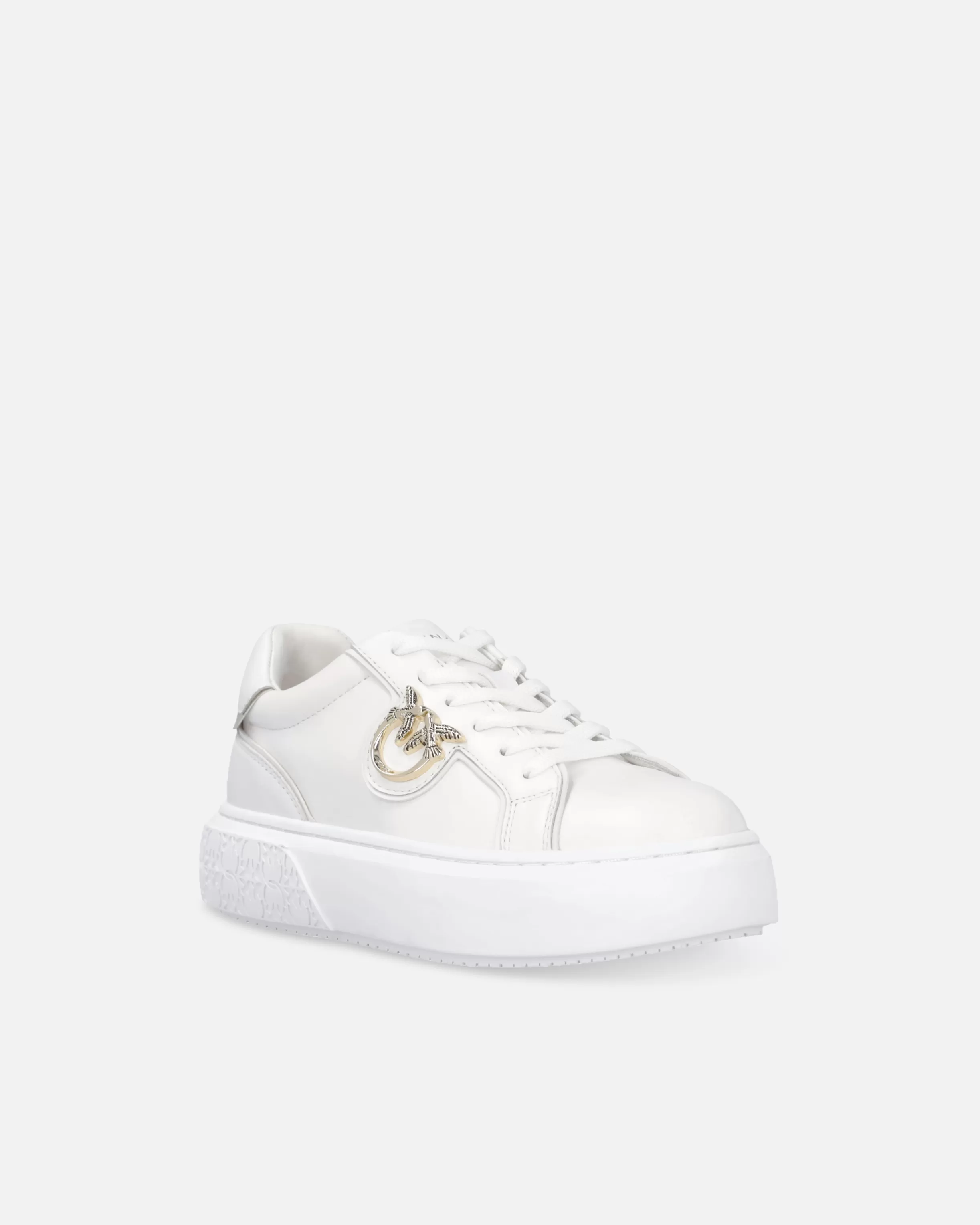 PINKO High-soled flatform sneakers with metal logo