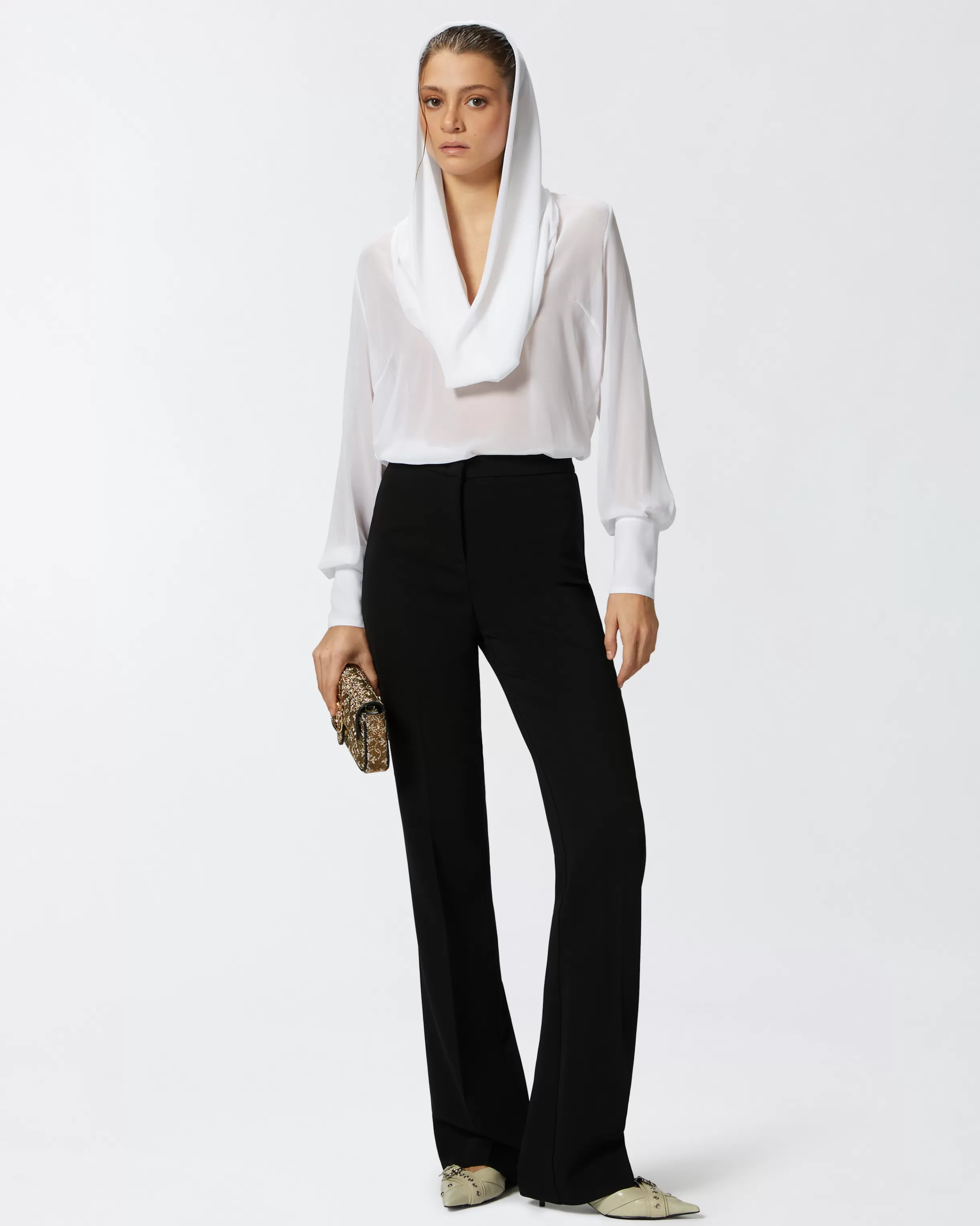 PINKO High-waist trousers in technical cady