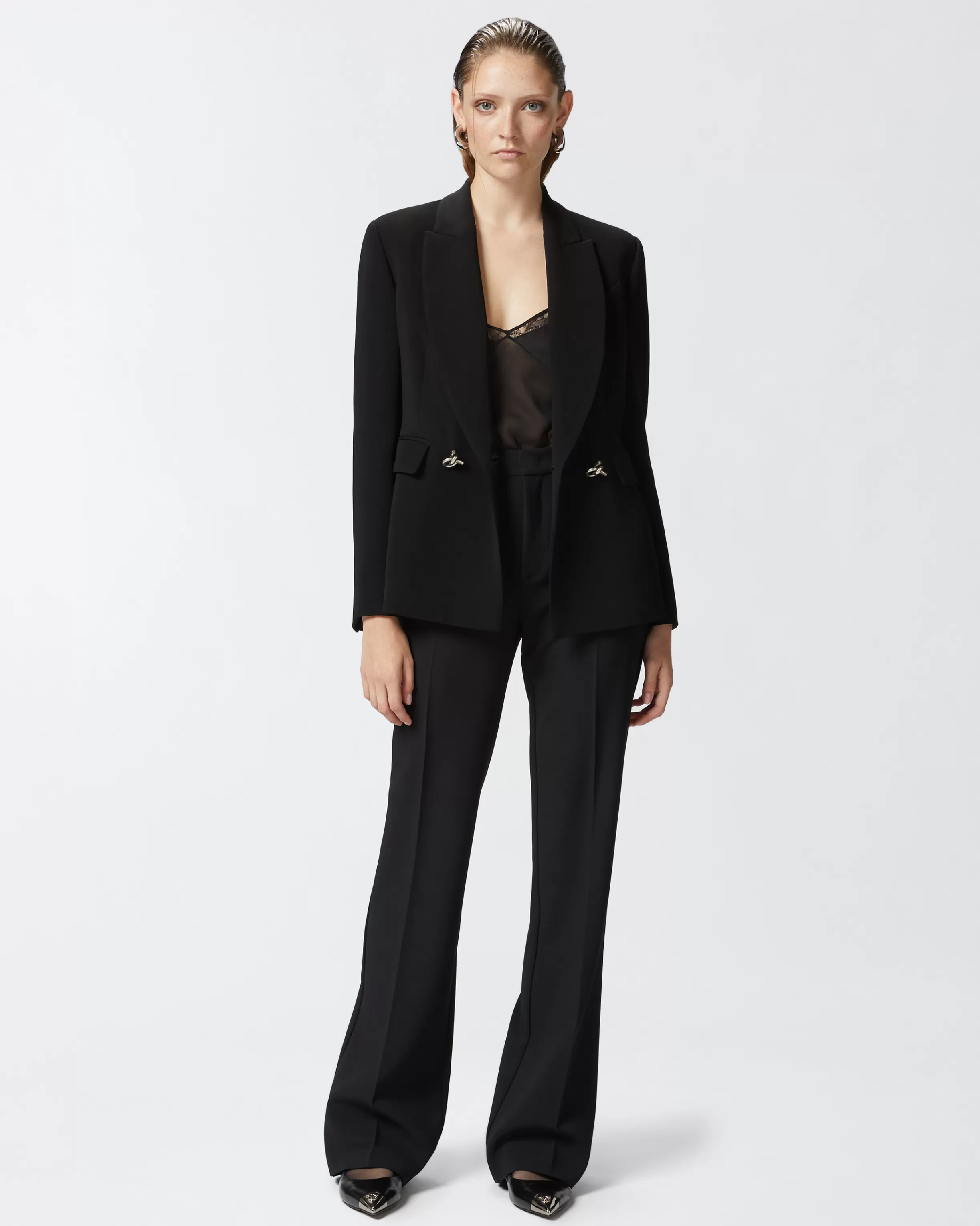 PINKO High-waisted, slightly flared trousers