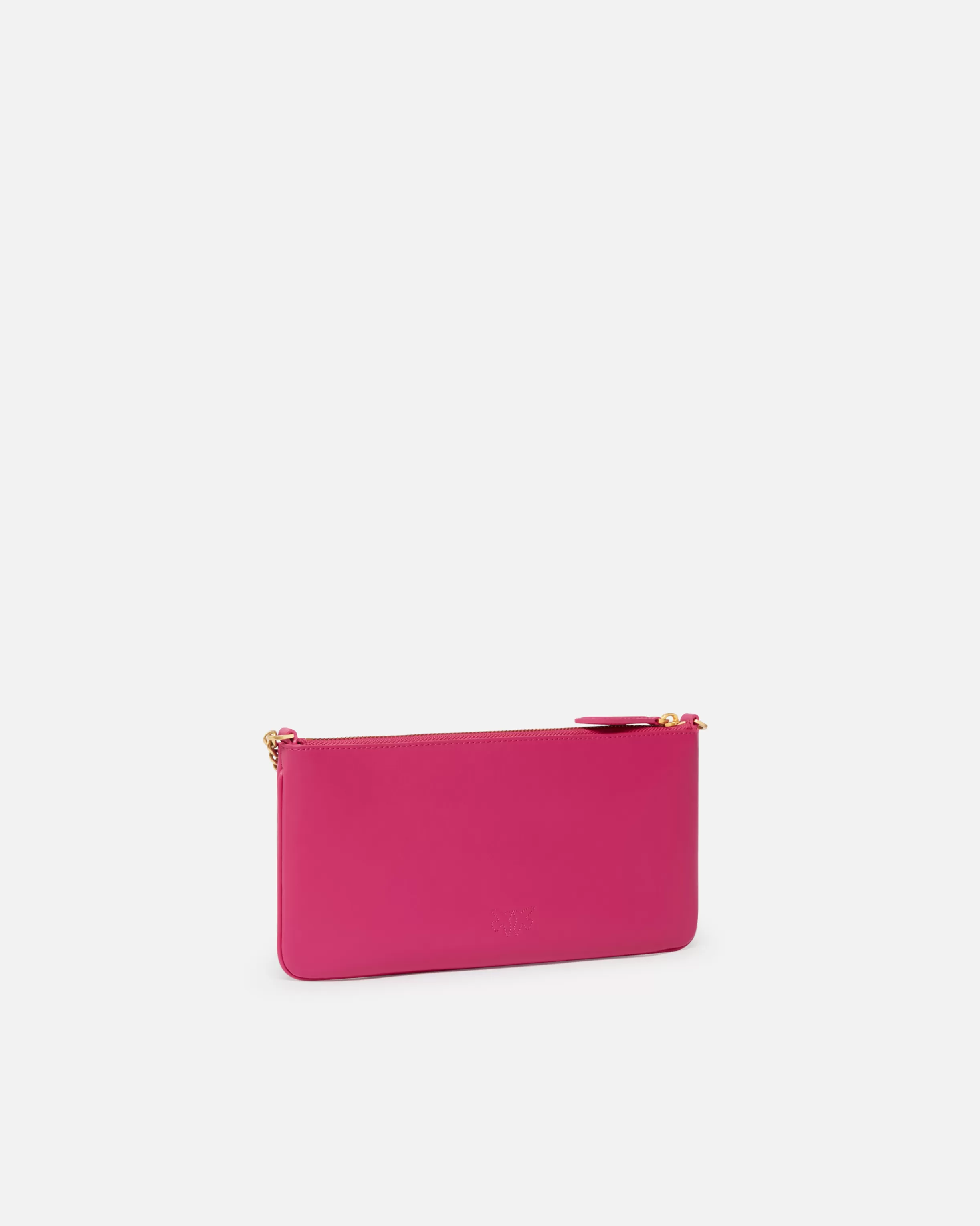 PINKO Horizontal Flat Bag in leather