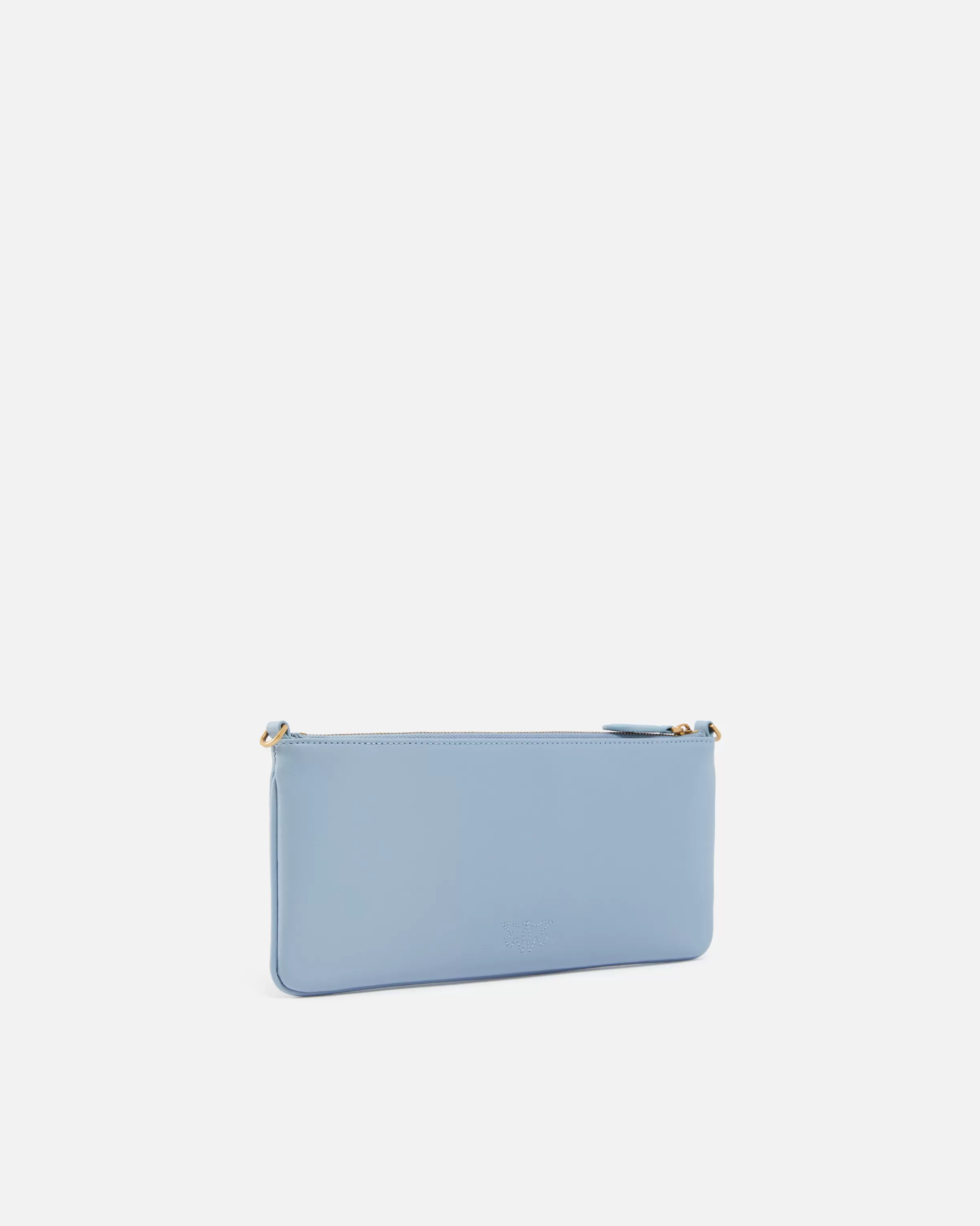 PINKO Horizontal Flat Bag in leather