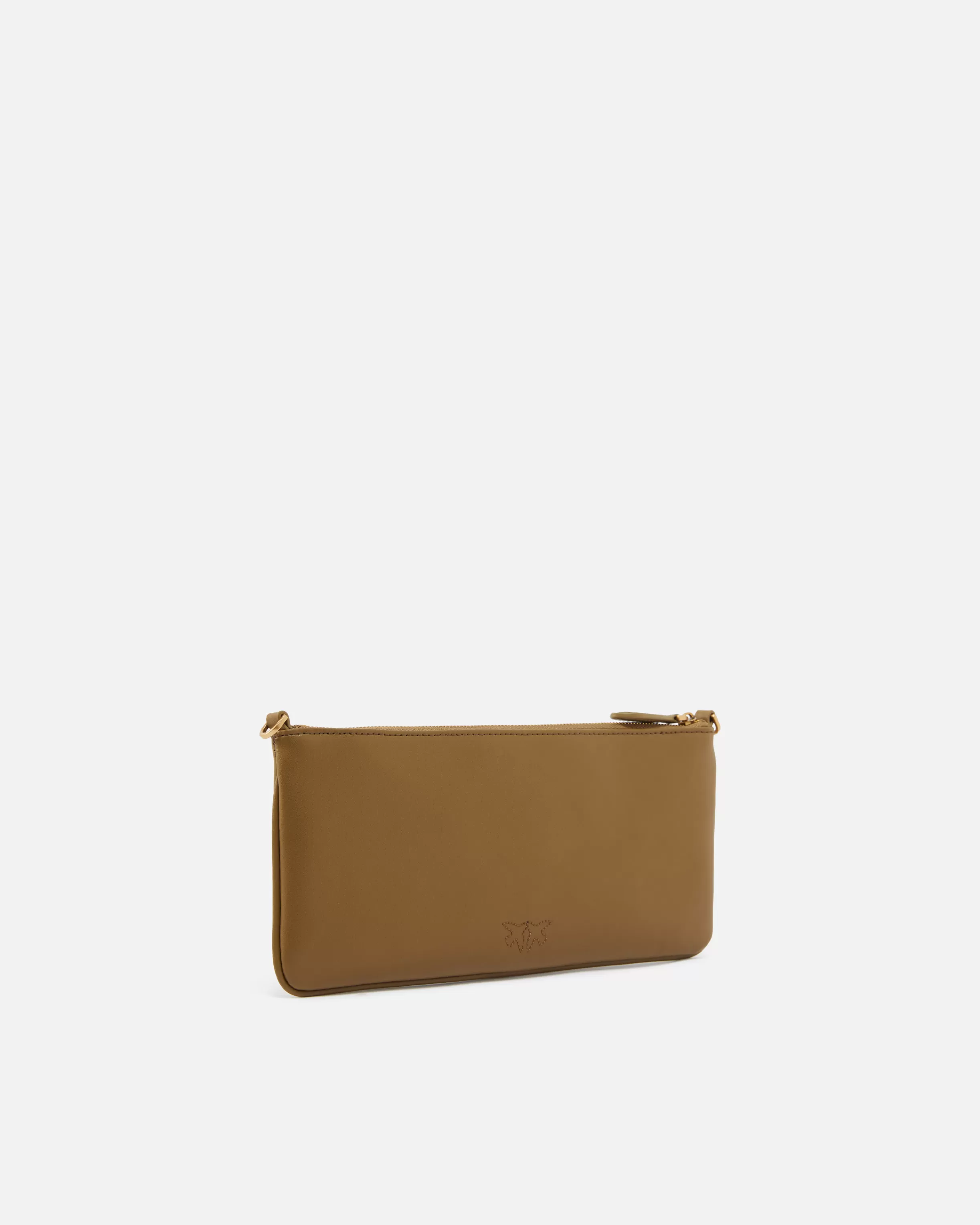 PINKO Horizontal Flat Bag in leather