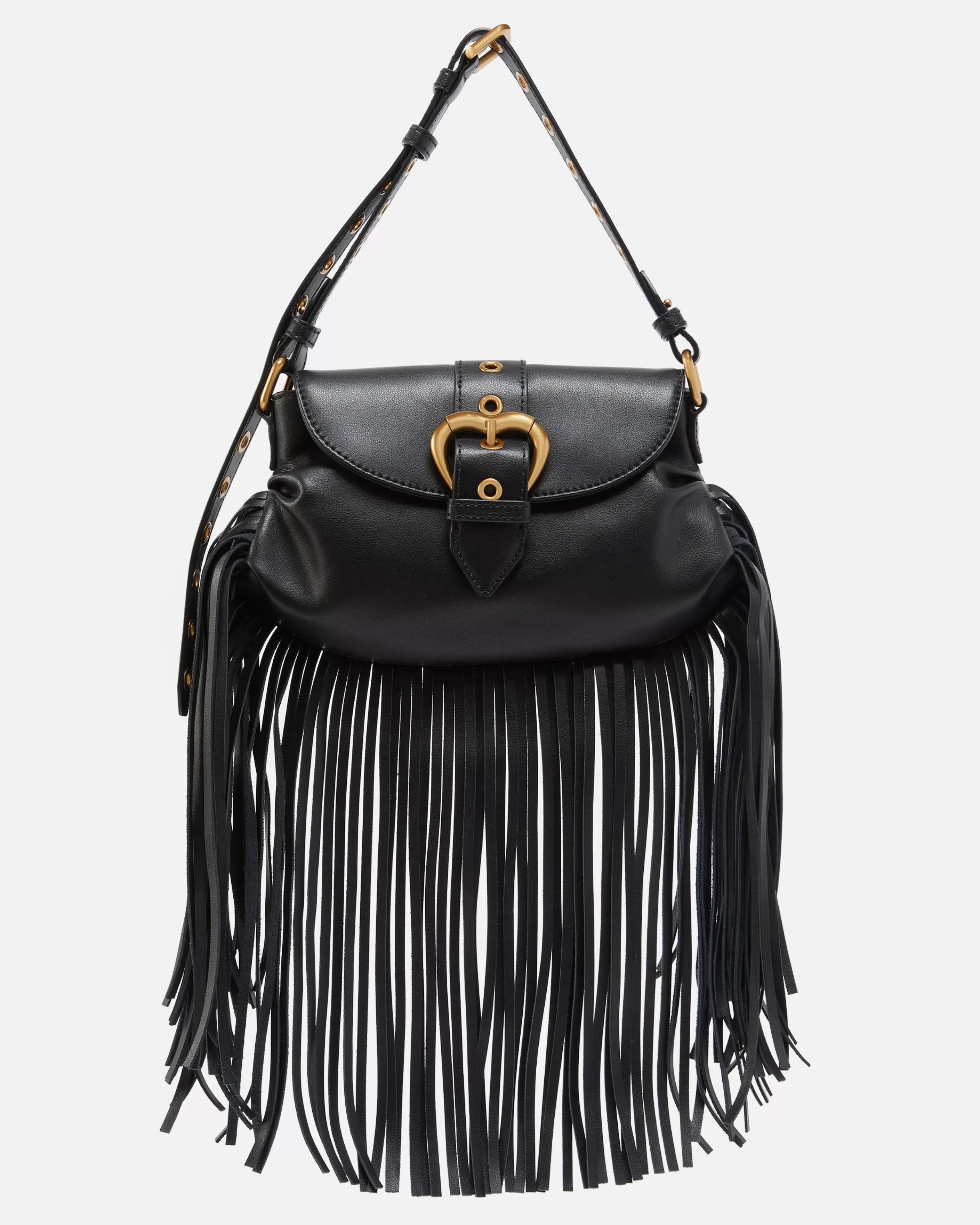 PINKO Jolene mini shoulder bag with long fringing