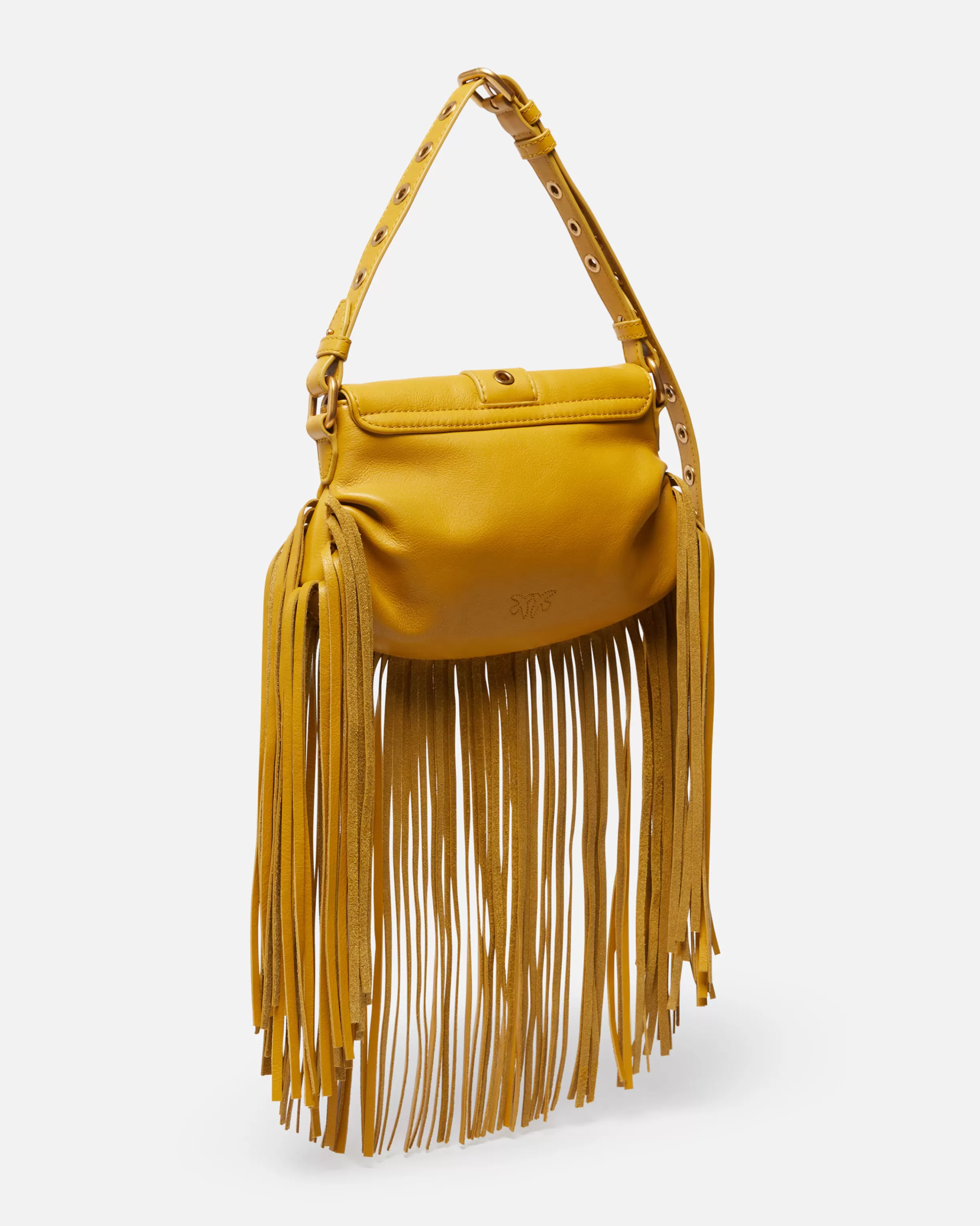 PINKO Jolene mini shoulder bag with long fringing