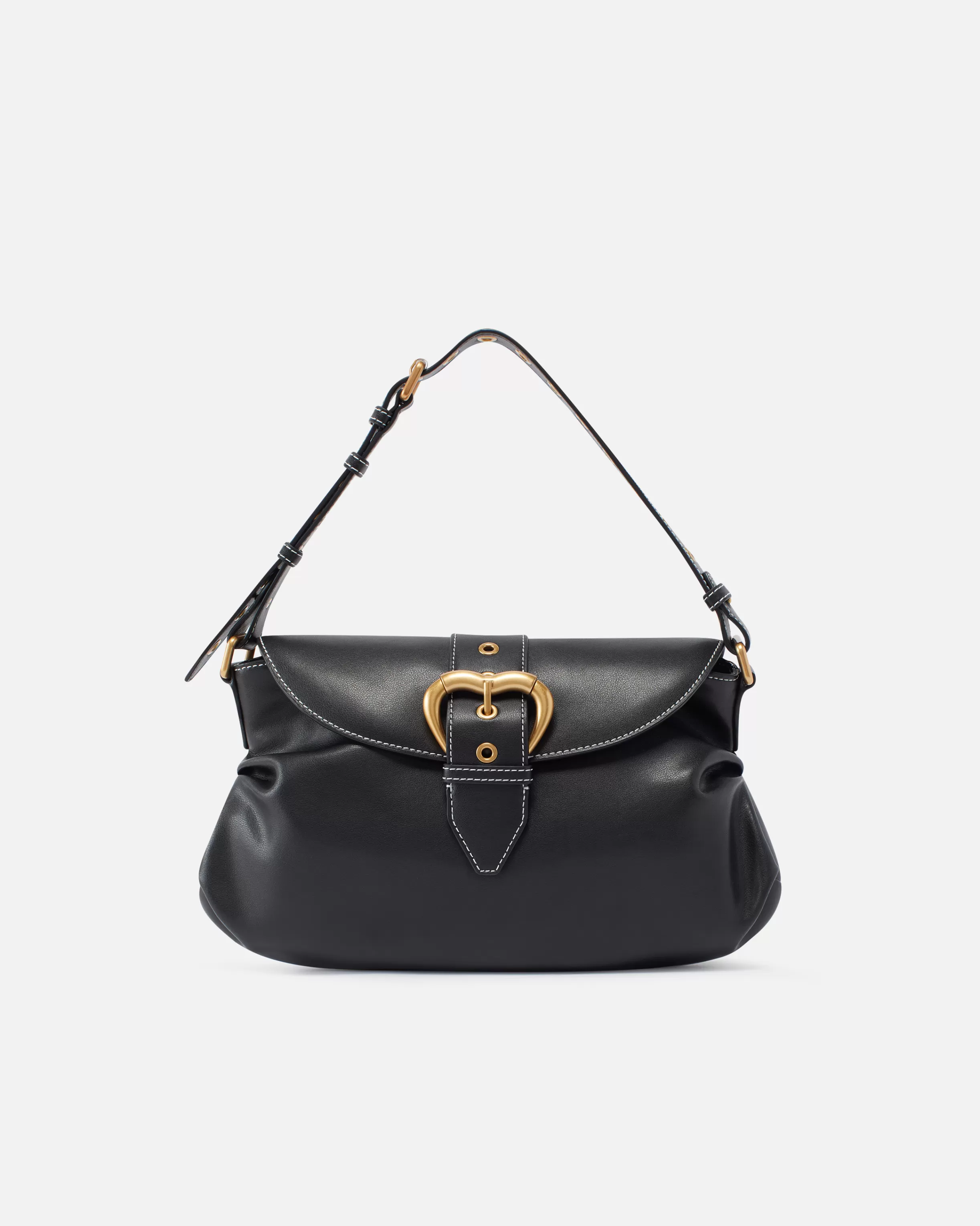 PINKO Jolene shoulder bag with heart buckle