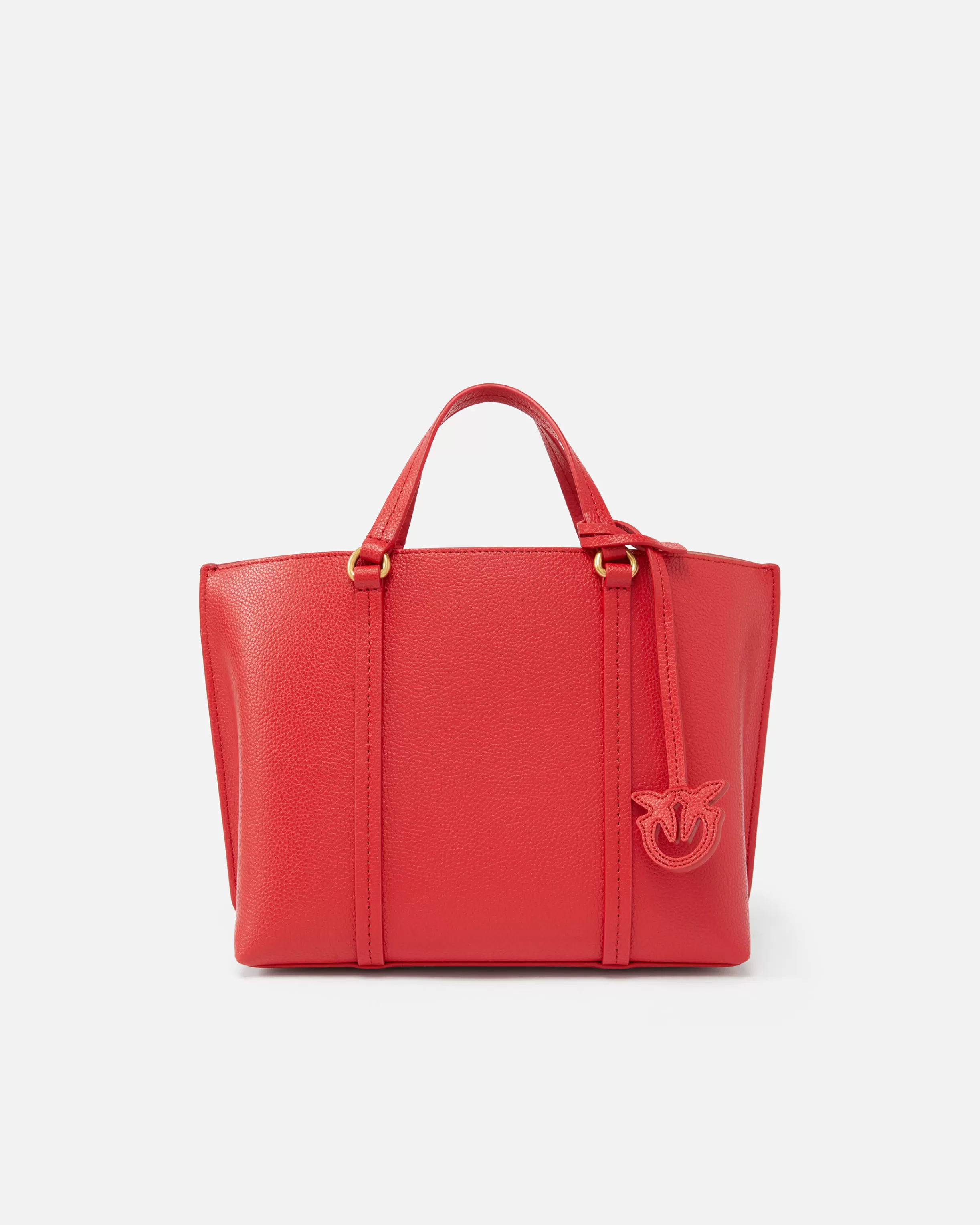 PINKO Large tumbled leather Shopper Bag